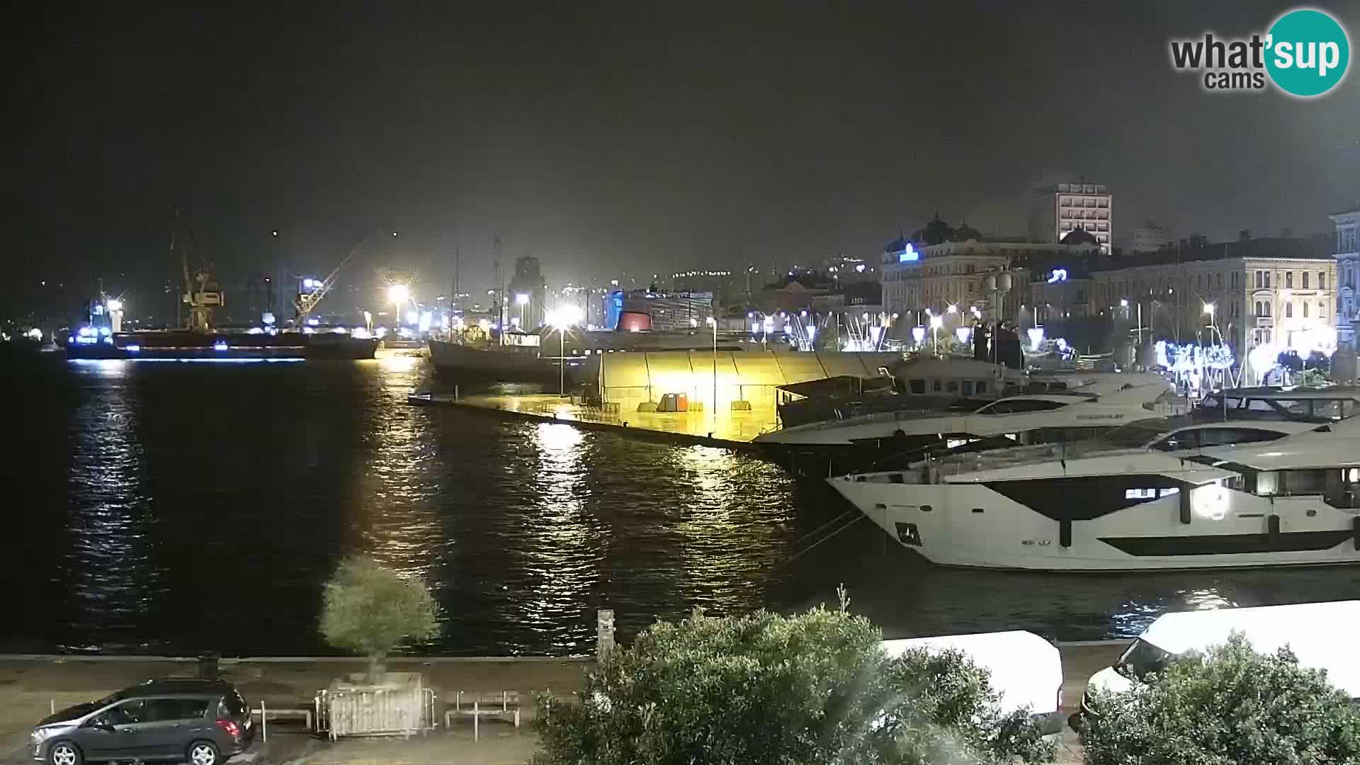 The Riva and Marina in Rijeka  – Live Webcam Croatia