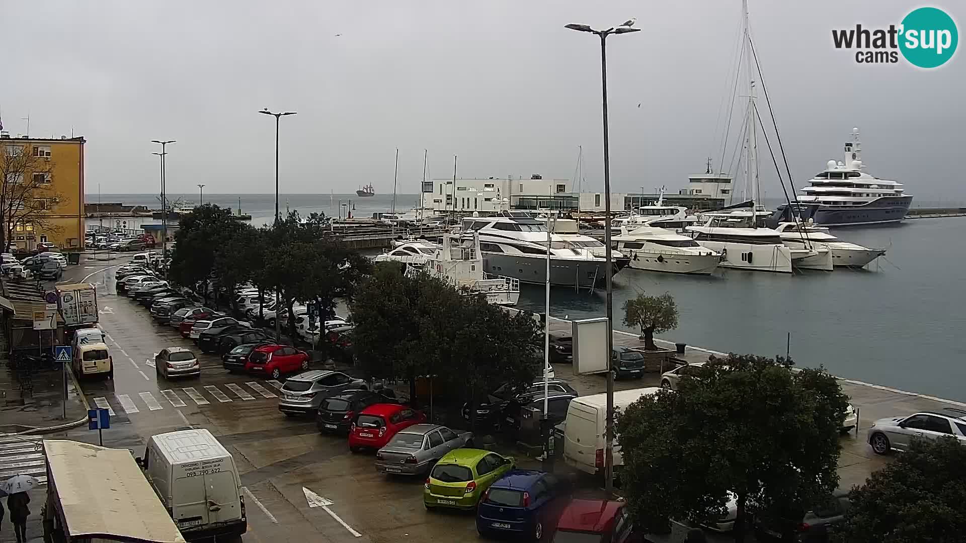 The Riva and Marina in Rijeka  – Live Webcam Croatia