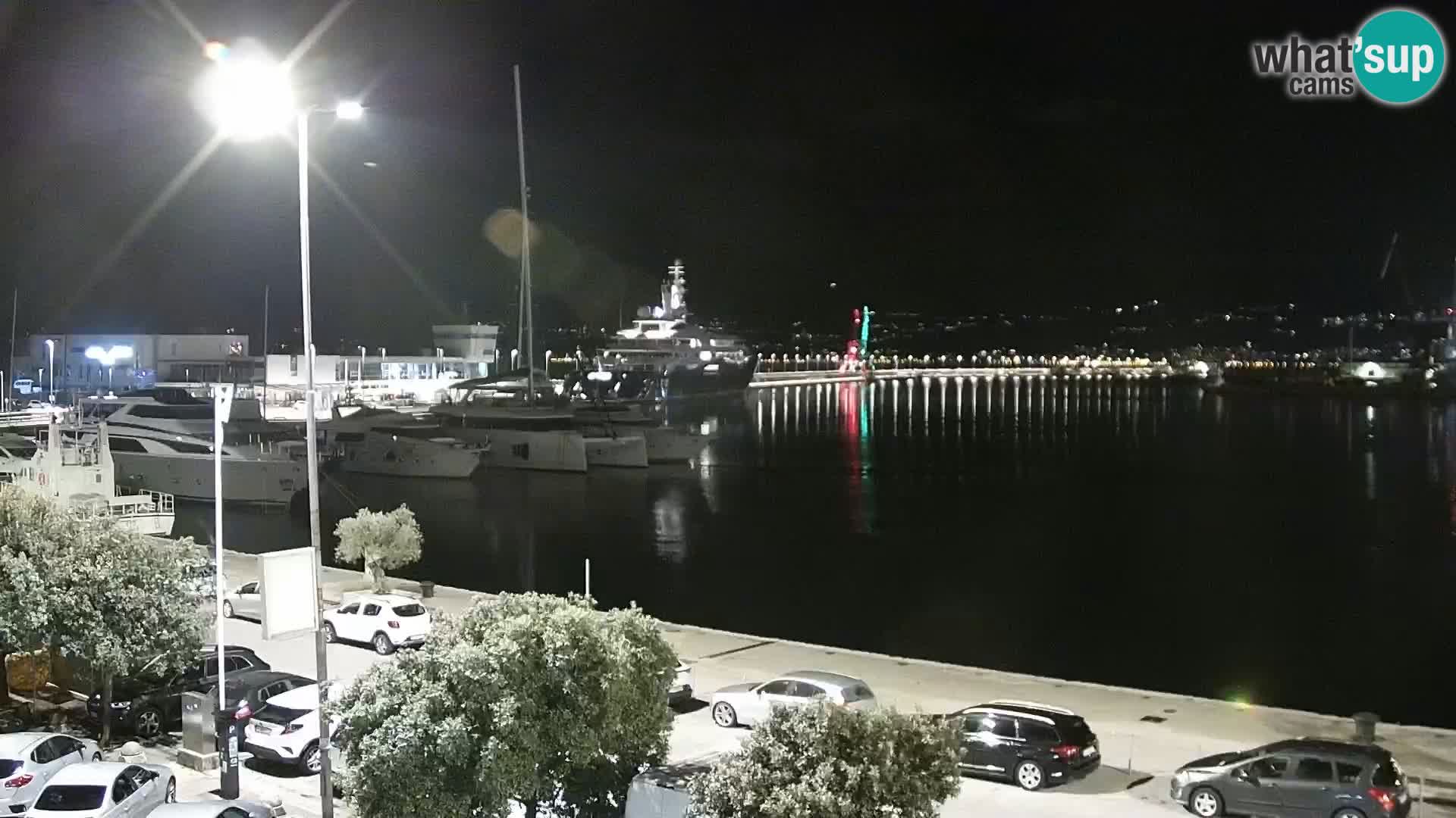 La Riva et Marina à Rijeka – Live Webcam Croatie