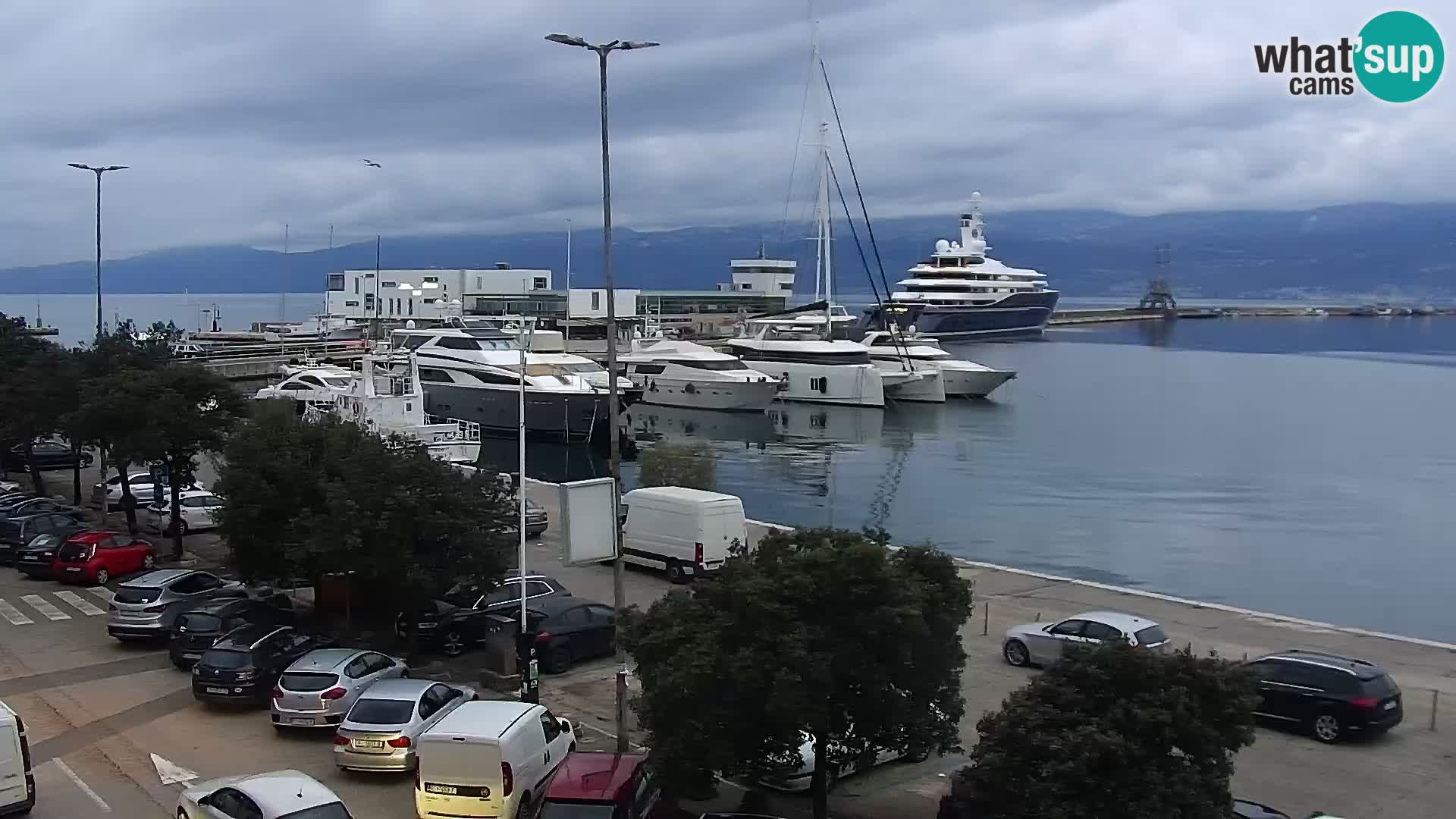 La Riva et Marina à Rijeka – Live Webcam Croatie