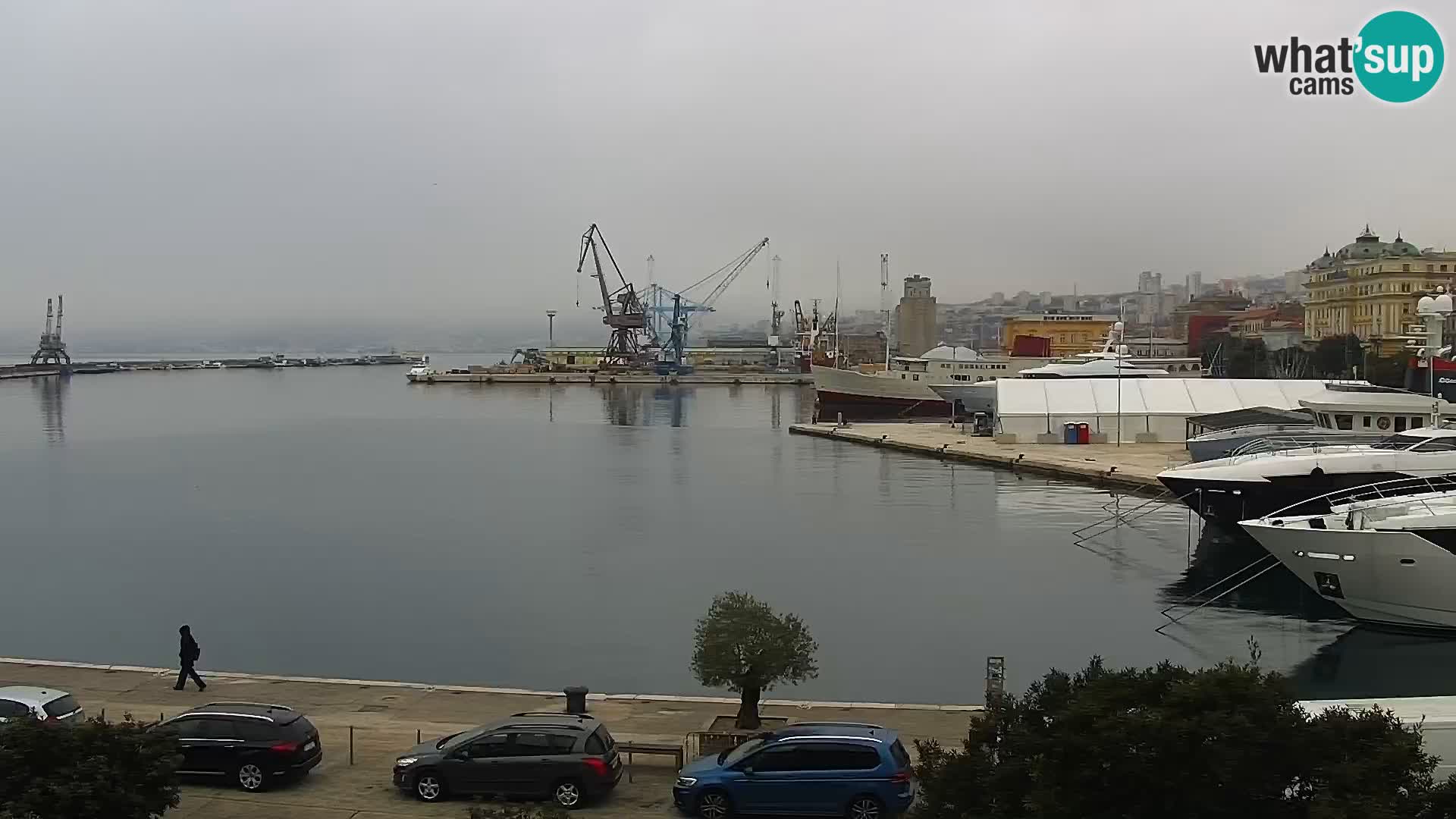 La Riva e la Marina a Rijeka (Fiume) – Live Webcam Croazia