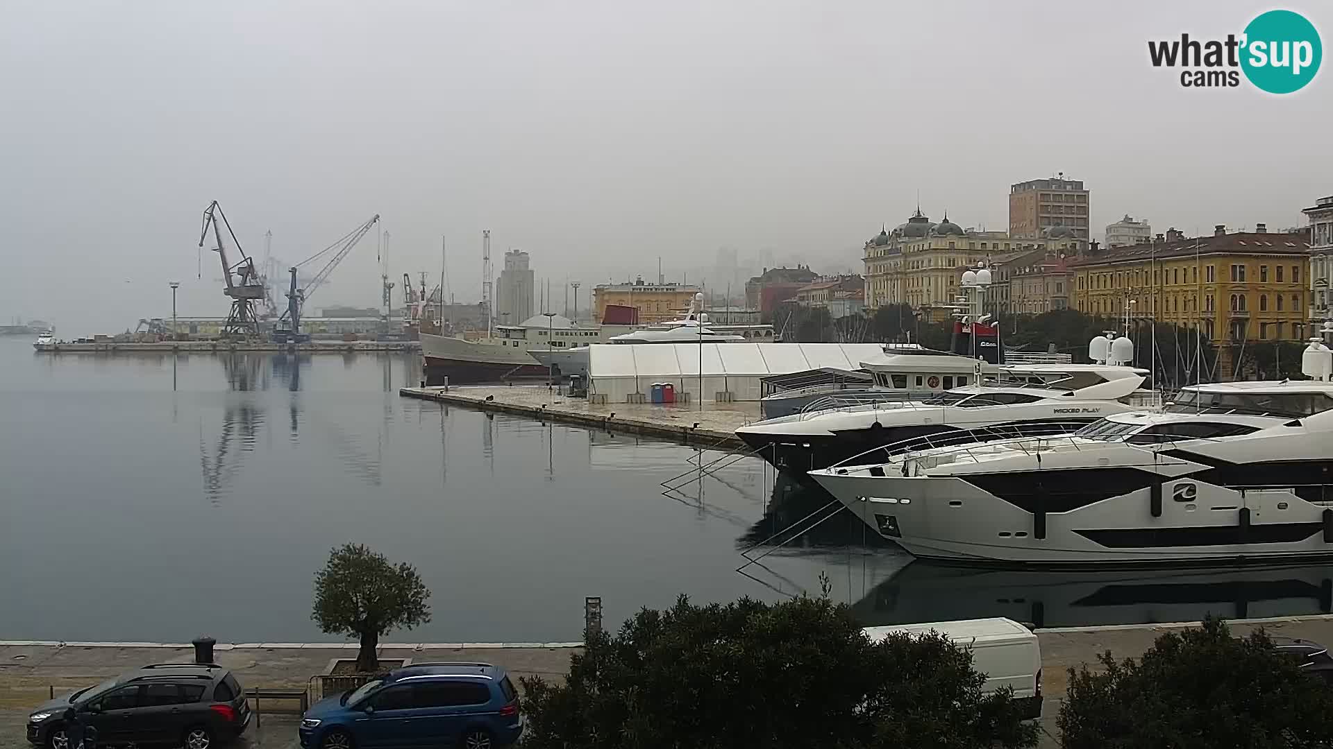 La Riva e la Marina a Rijeka (Fiume) – Live Webcam Croazia