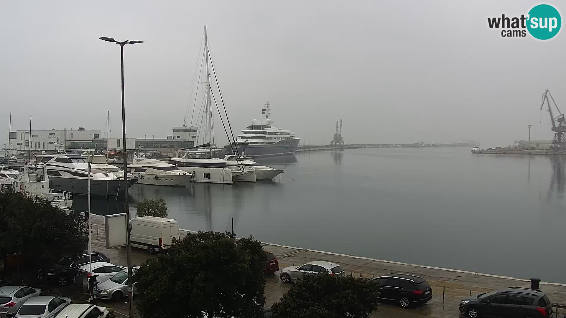 The Riva and Marina in Rijeka  – Live Webcam Croatia