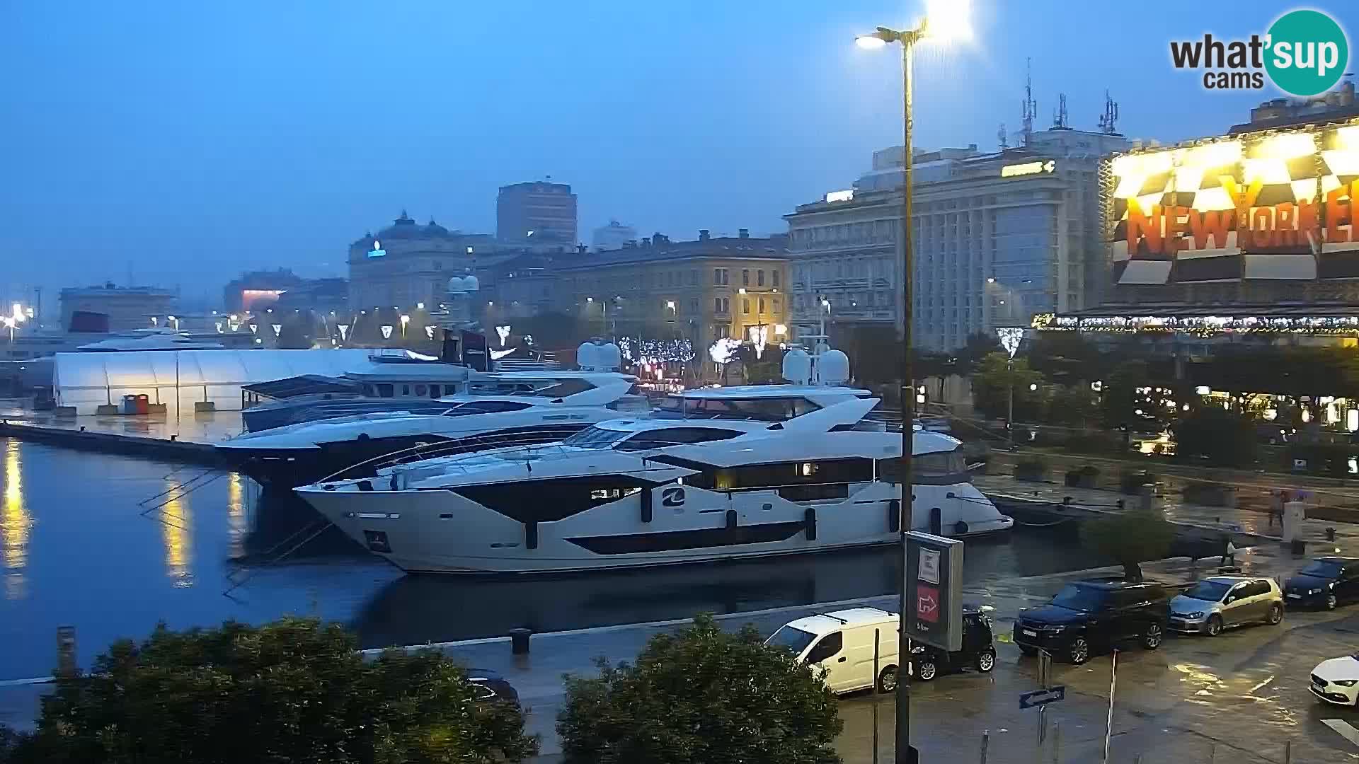 La Riva e la Marina a Rijeka (Fiume) – Live Webcam Croazia