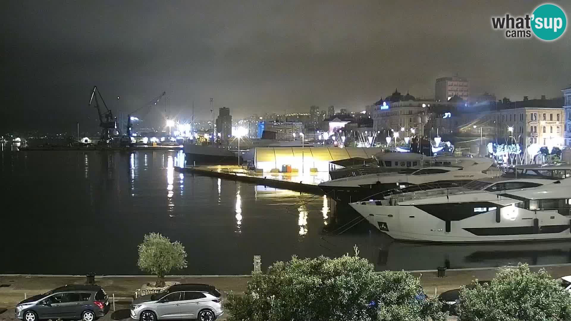 La Riva y Marina en Rijeka – Webcam en vivo Croacia