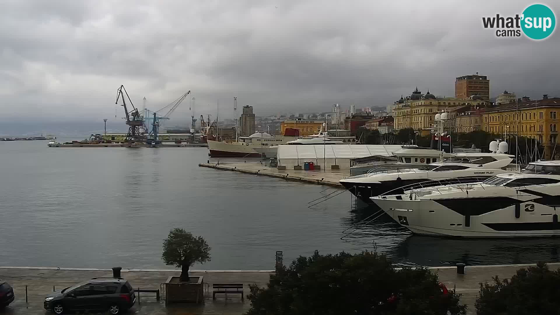 La Riva et Marina à Rijeka – Live Webcam Croatie