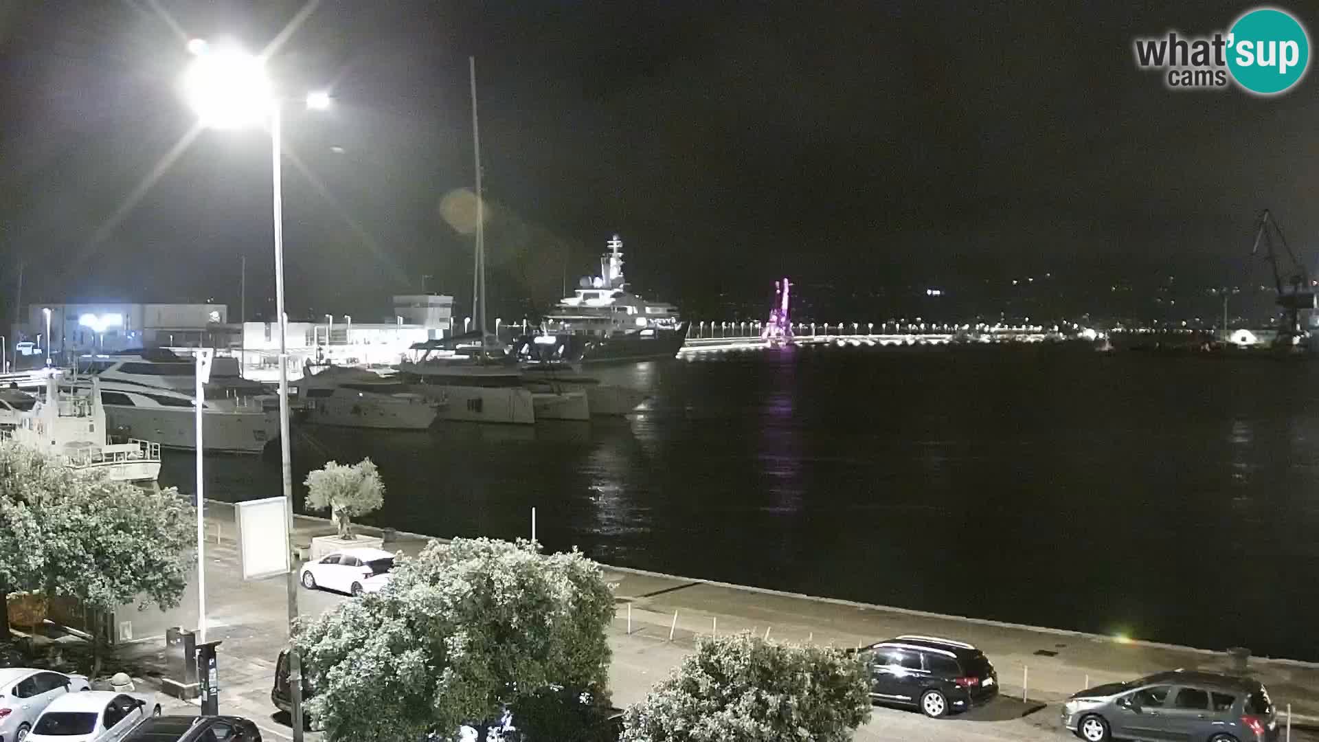 Die Riva und Marina in Rijeka – Live Webcam Kroatien