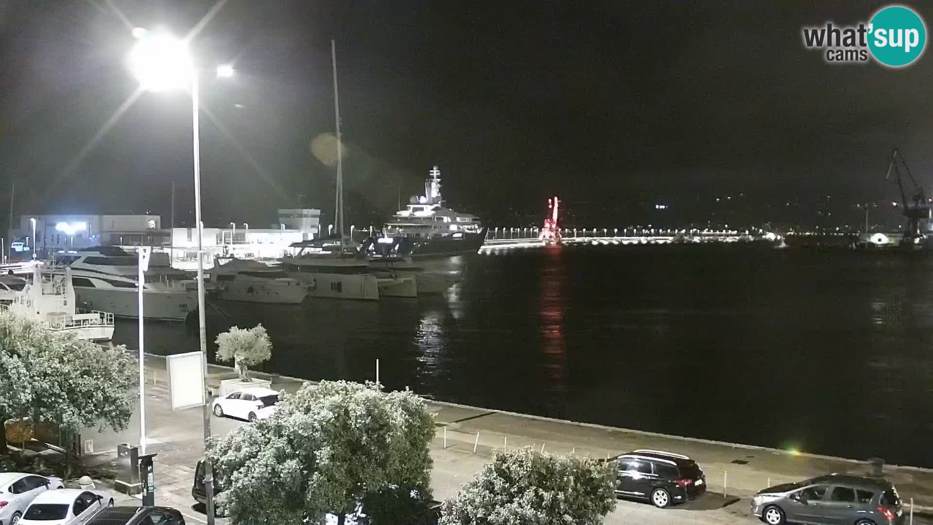 Die Riva und Marina in Rijeka – Live Webcam Kroatien