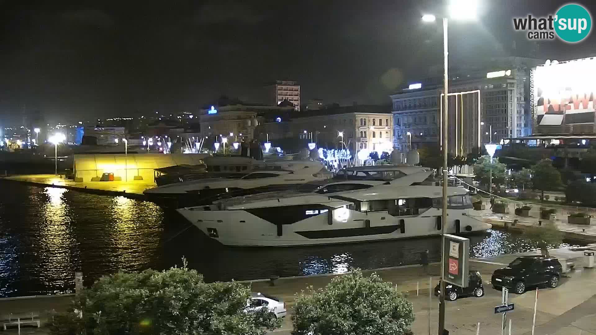 La Riva et Marina à Rijeka – Live Webcam Croatie