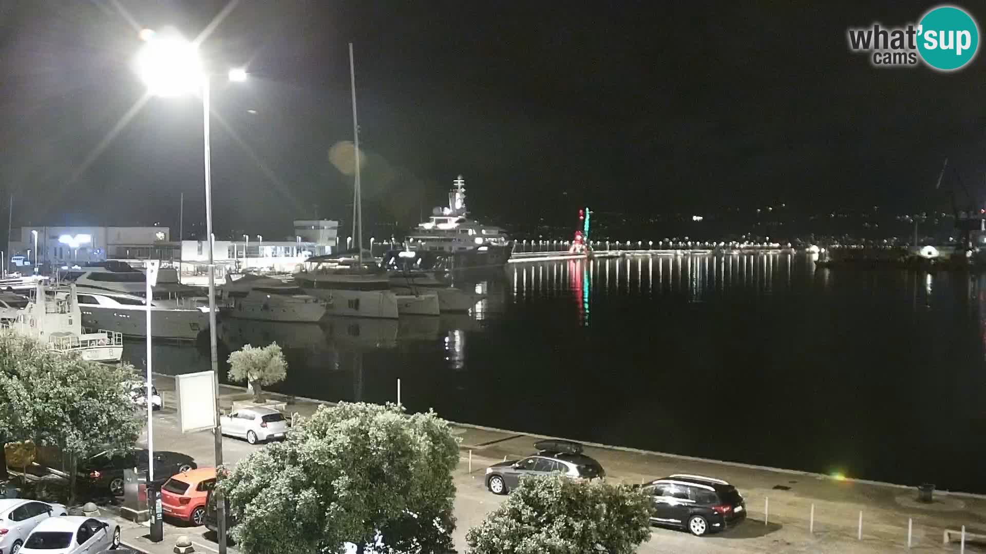 La Riva et Marina à Rijeka – Live Webcam Croatie