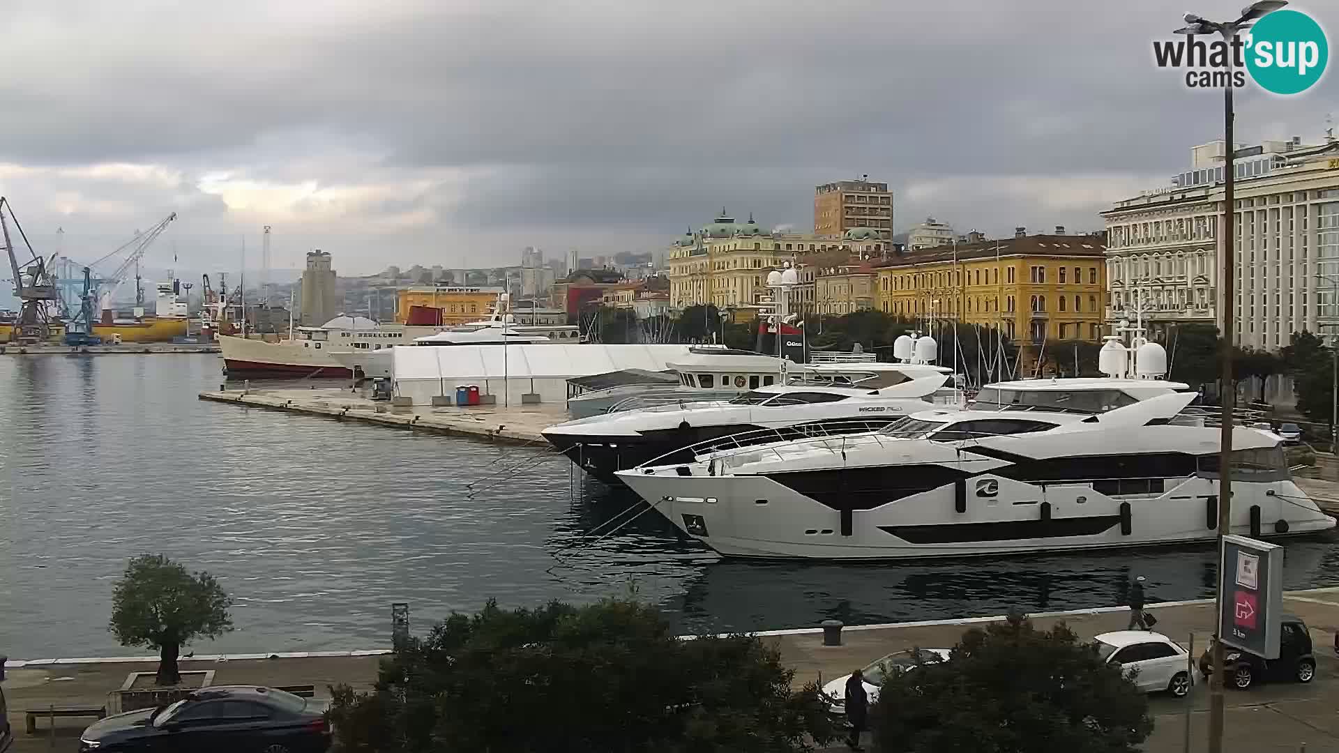 La Riva e la Marina a Rijeka (Fiume) – Live Webcam Croazia