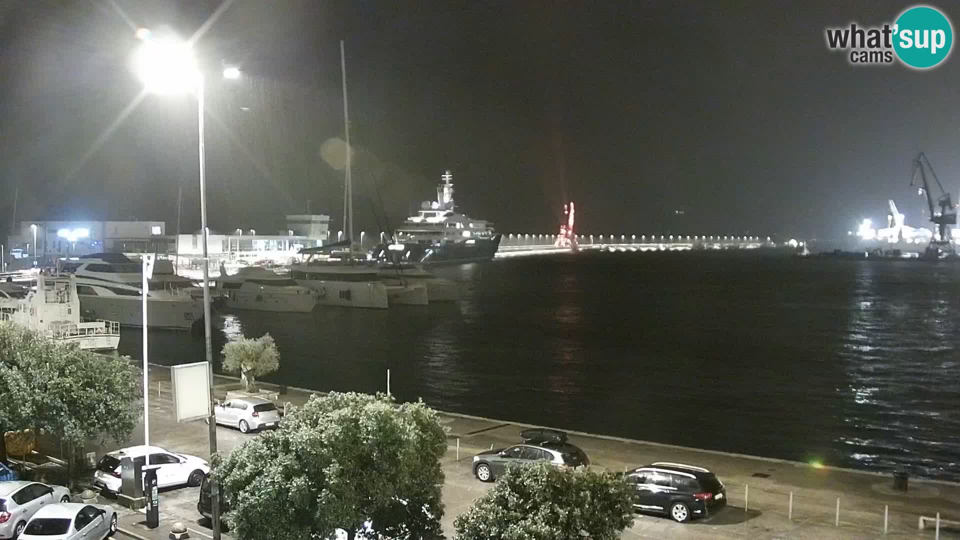 The Riva and Marina in Rijeka  – Live Webcam Croatia