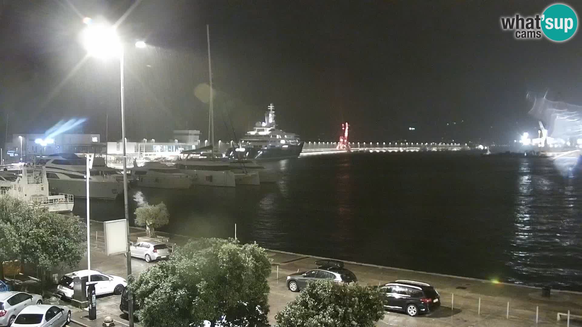 The Riva and Marina in Rijeka  – Live Webcam Croatia