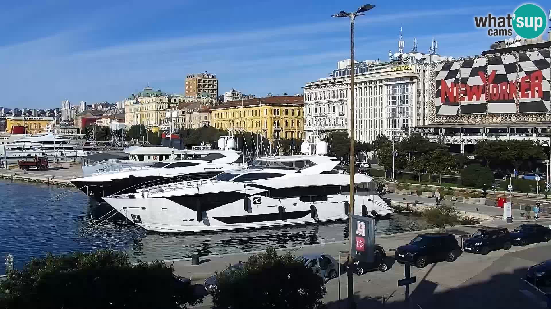 La Riva e la Marina a Rijeka (Fiume) – Live Webcam Croazia