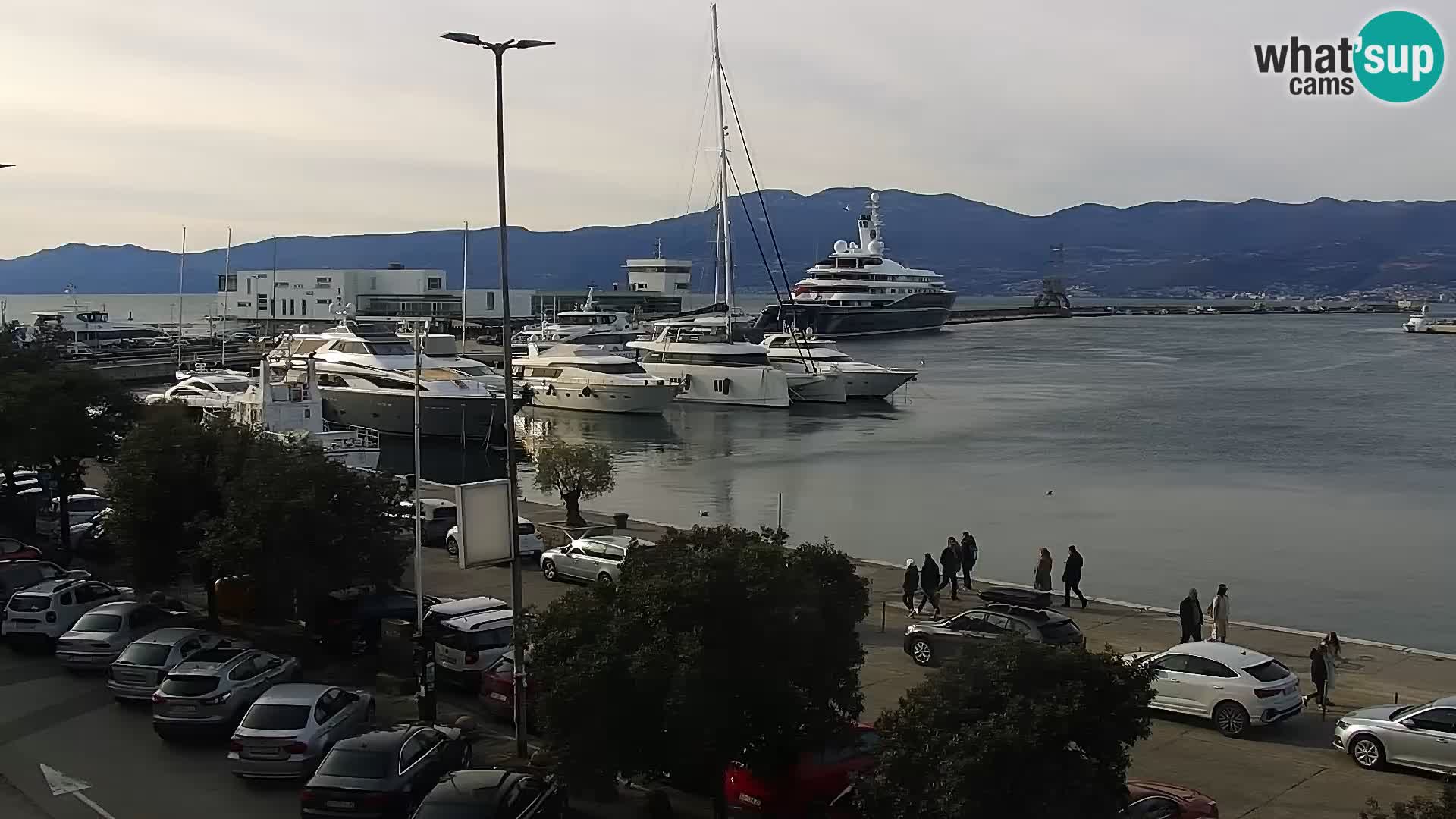 La Riva e la Marina a Rijeka (Fiume) – Live Webcam Croazia