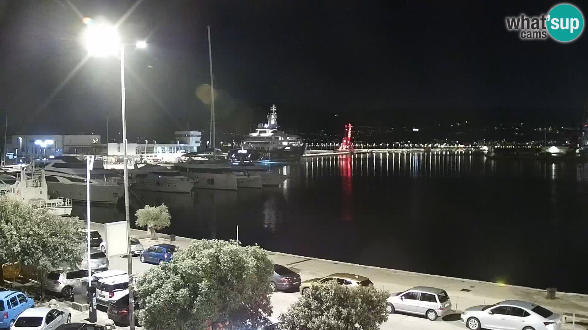 The Riva and Marina in Rijeka  – Live Webcam Croatia