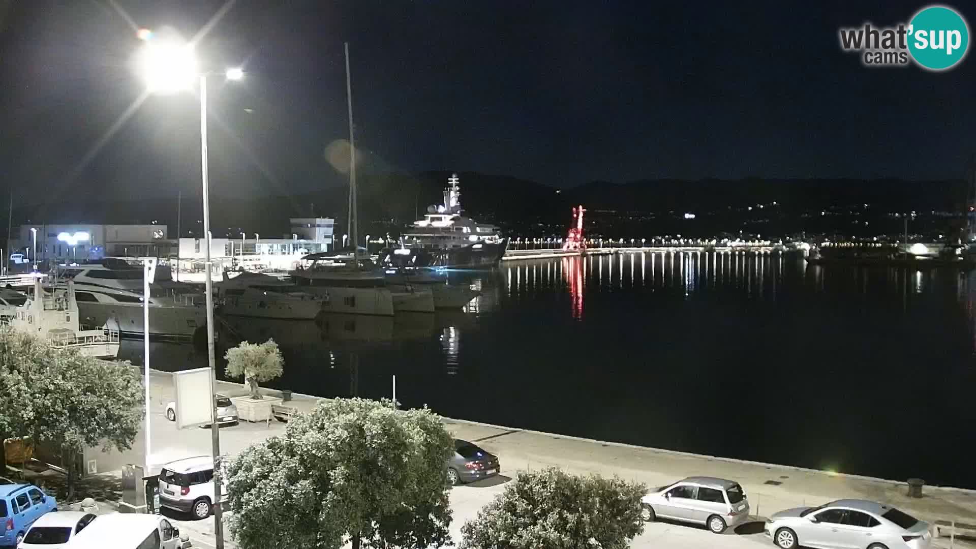 The Riva and Marina in Rijeka  – Live Webcam Croatia