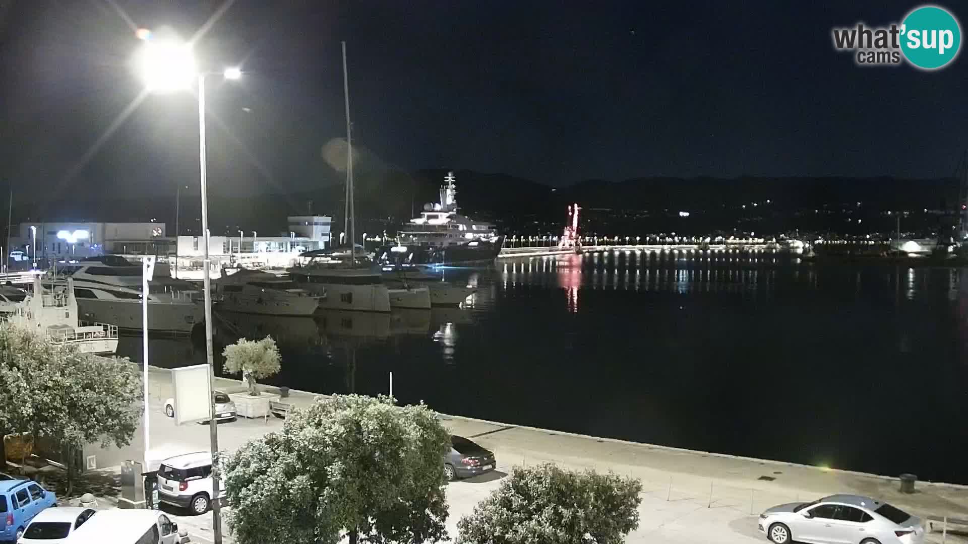 The Riva and Marina in Rijeka  – Live Webcam Croatia