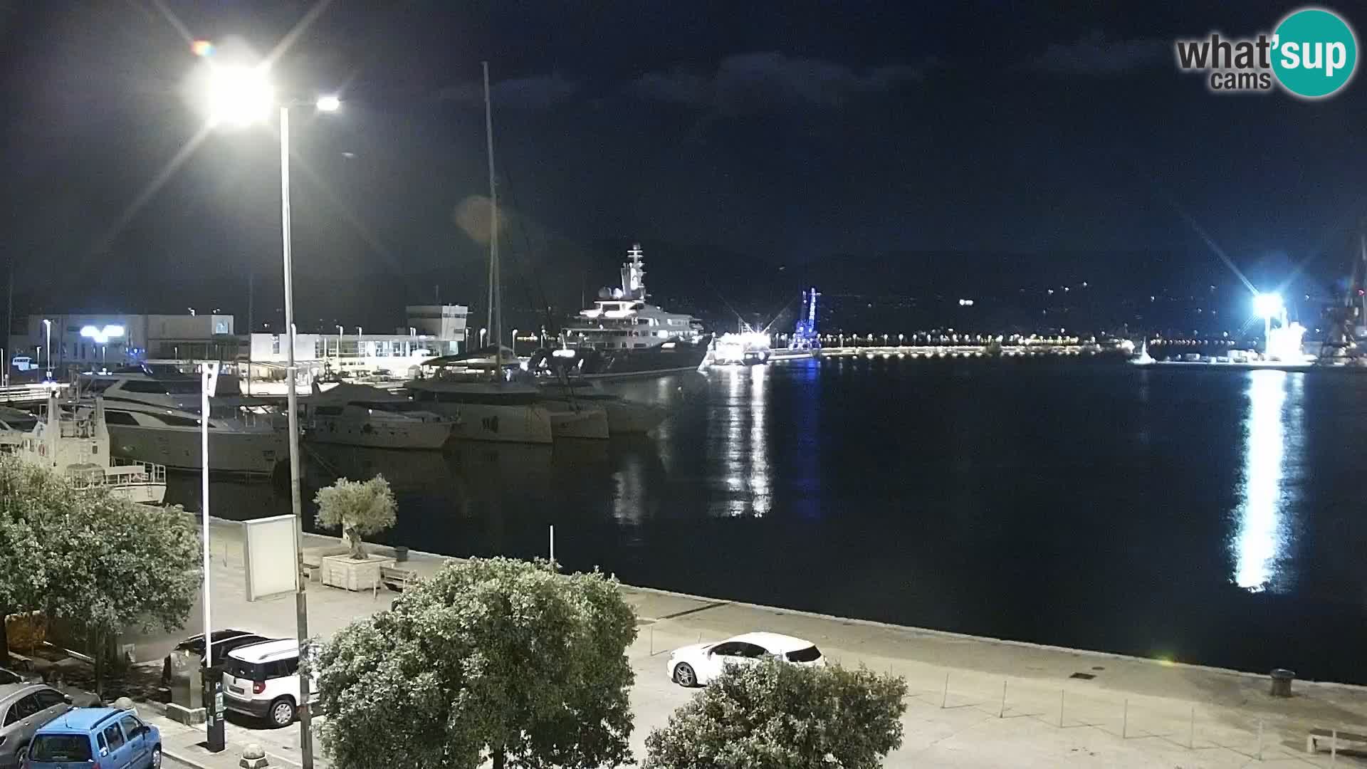 La Riva et Marina à Rijeka – Live Webcam Croatie