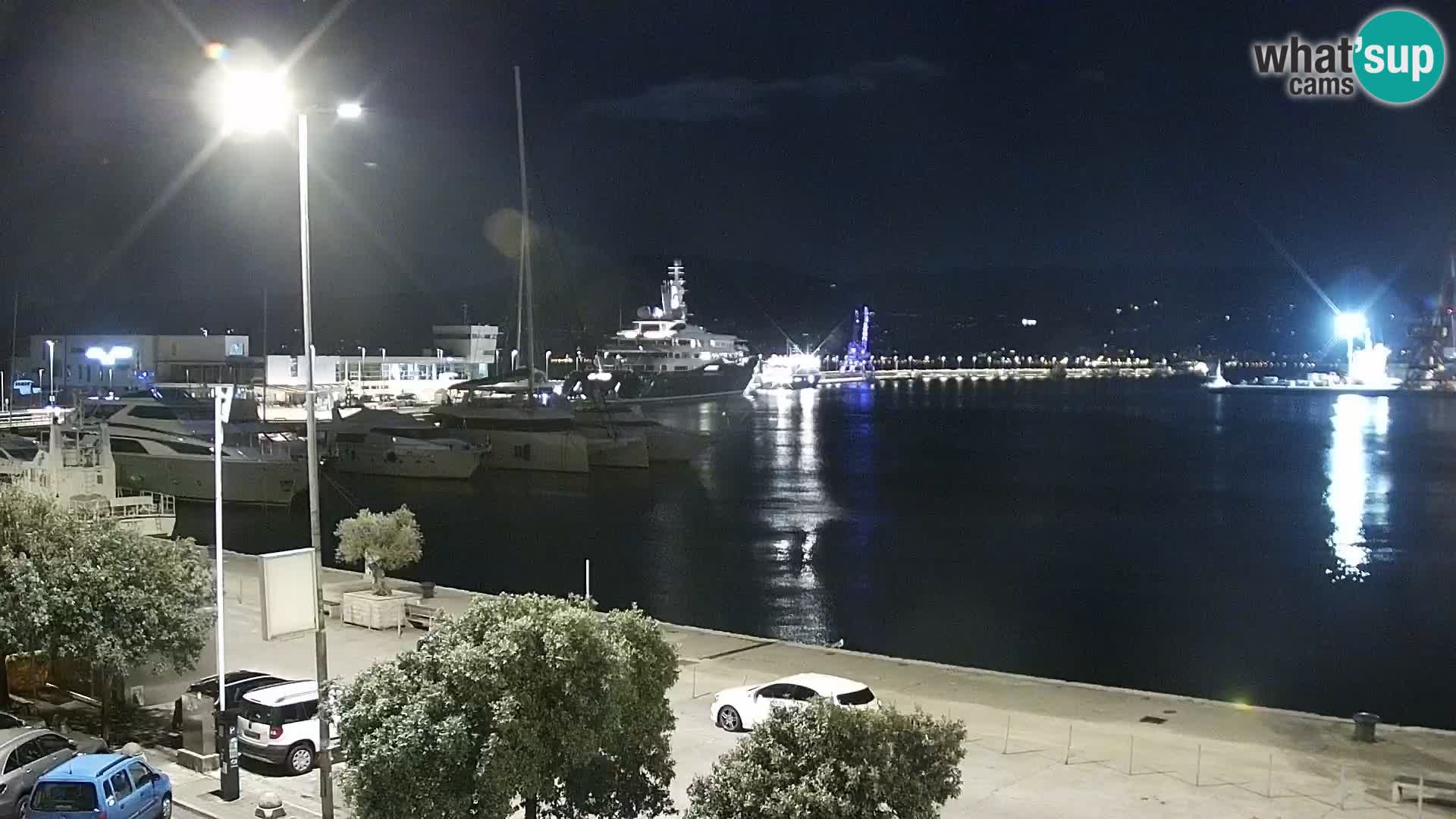 La Riva et Marina à Rijeka – Live Webcam Croatie