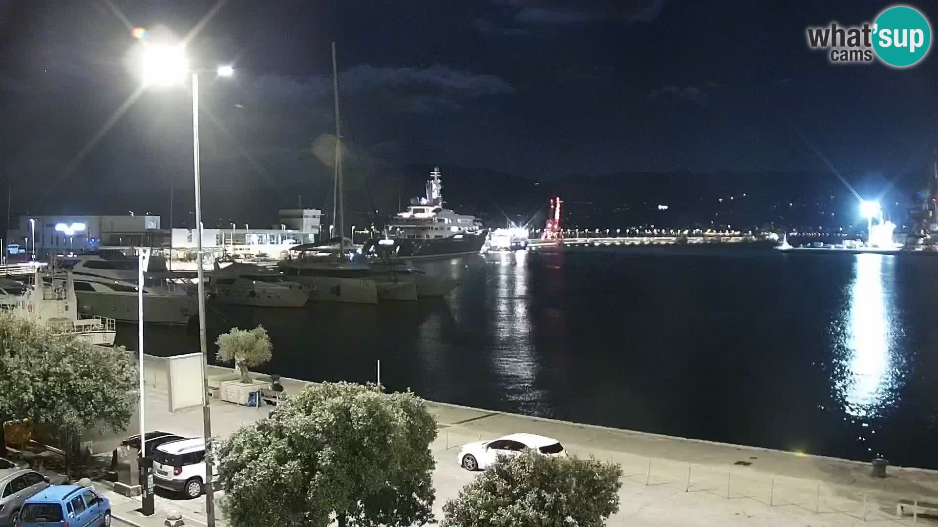 La Riva et Marina à Rijeka – Live Webcam Croatie