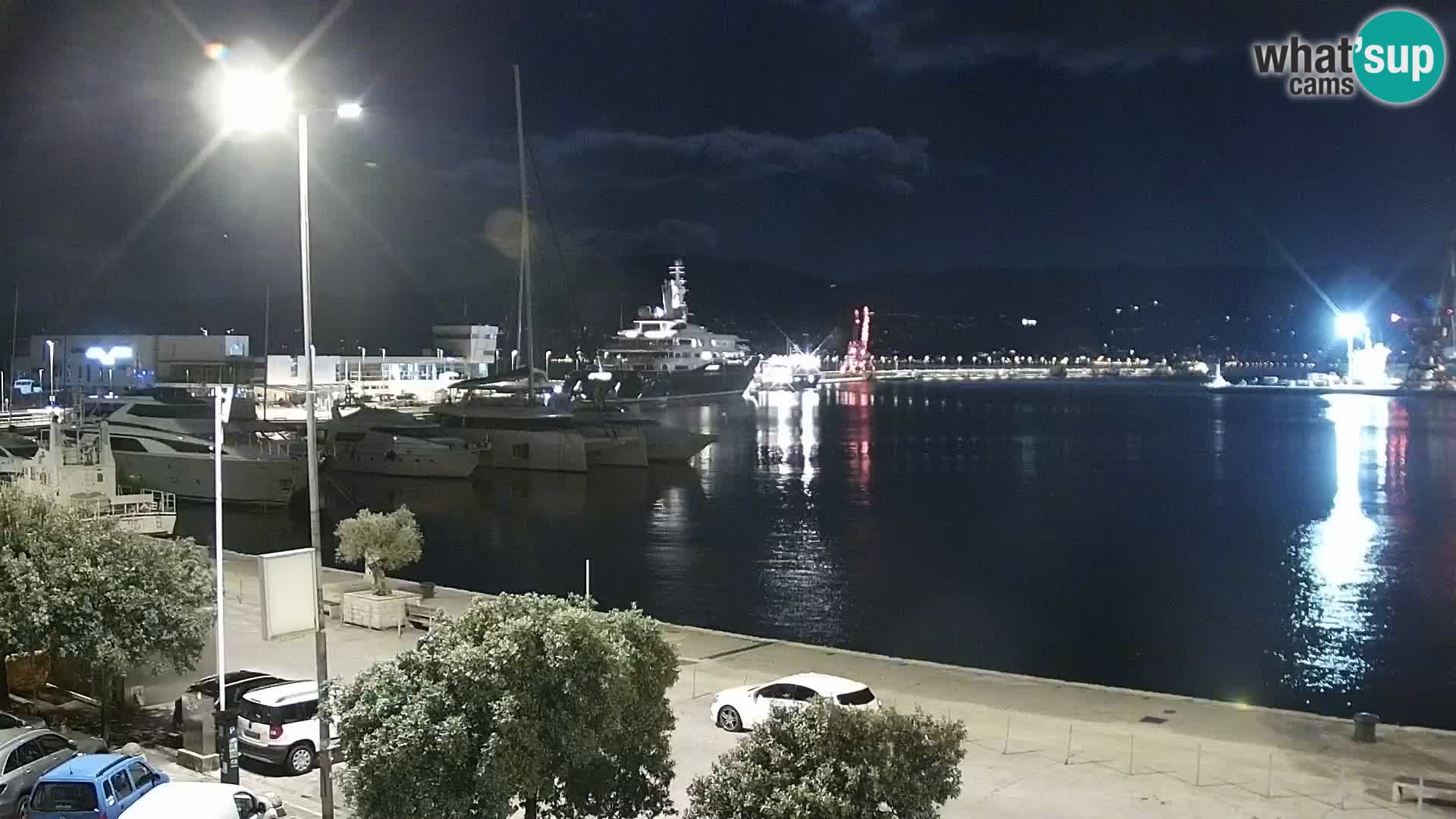 La Riva et Marina à Rijeka – Live Webcam Croatie