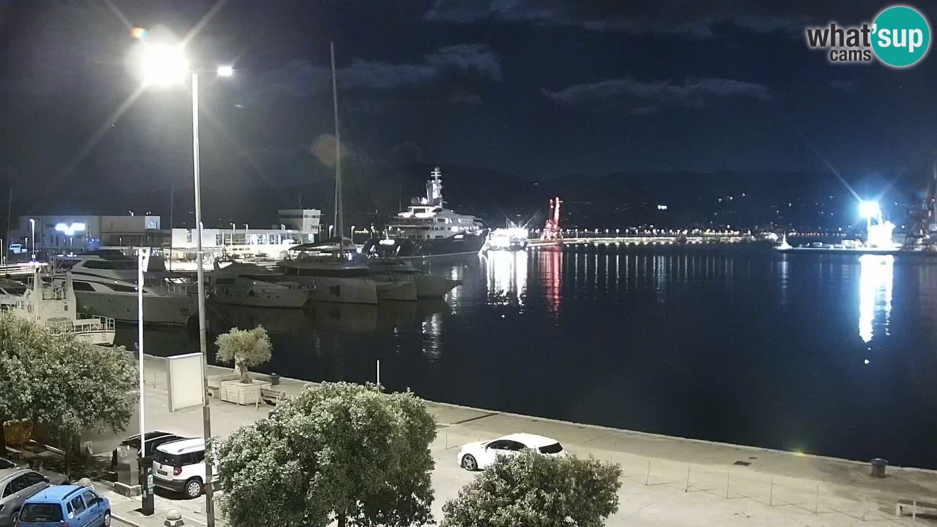 La Riva et Marina à Rijeka – Live Webcam Croatie