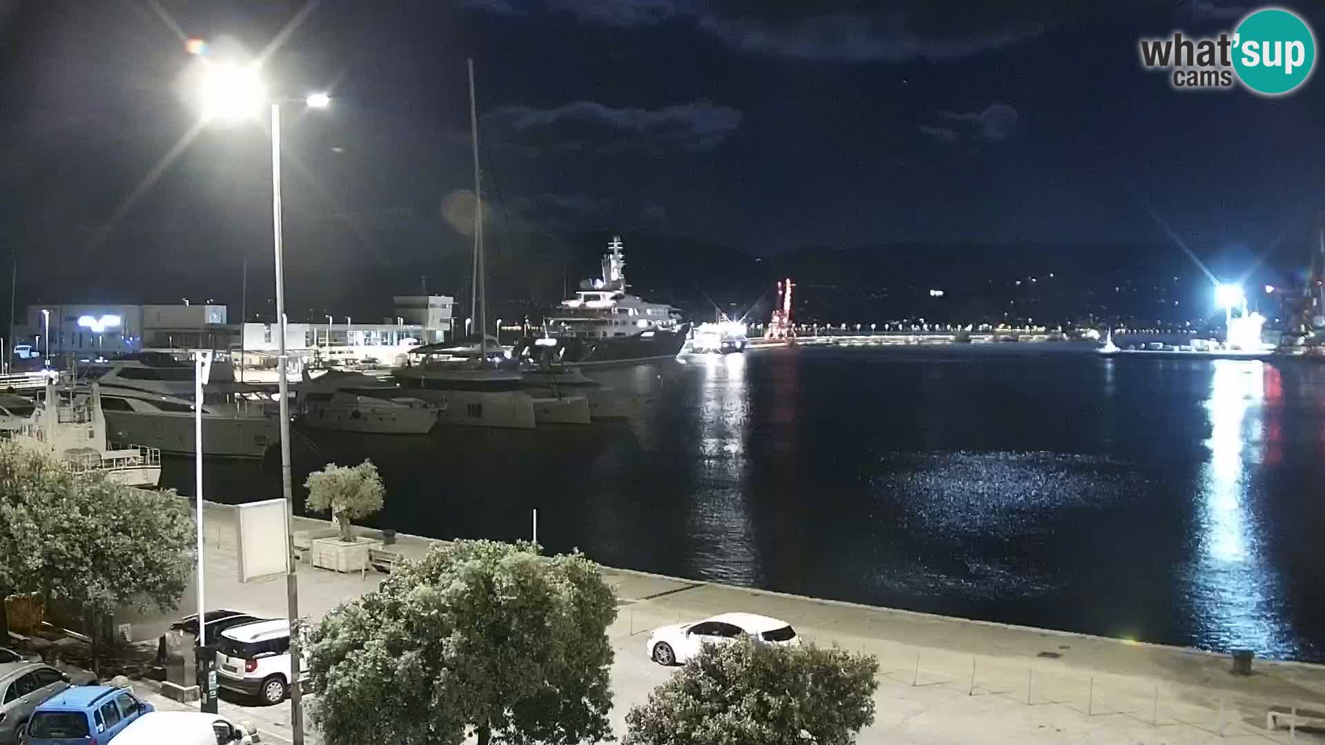 La Riva et Marina à Rijeka – Live Webcam Croatie