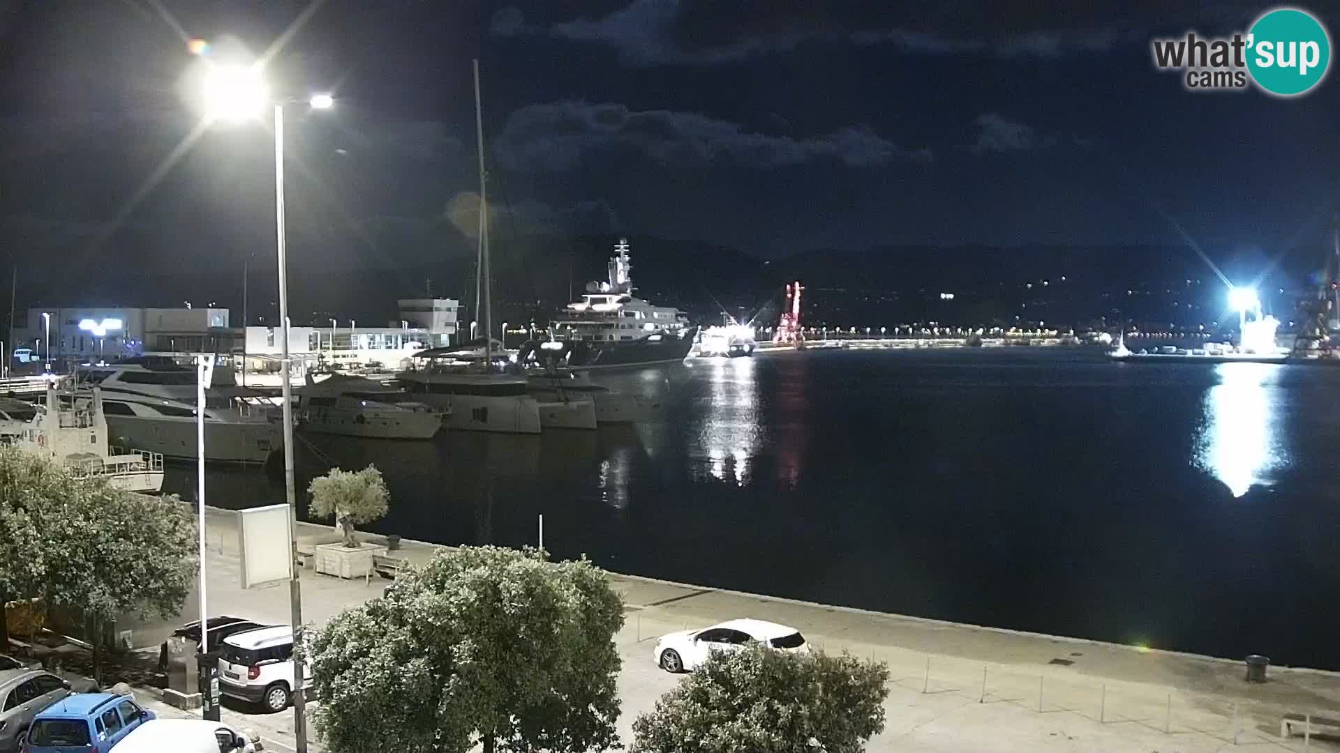 La Riva et Marina à Rijeka – Live Webcam Croatie