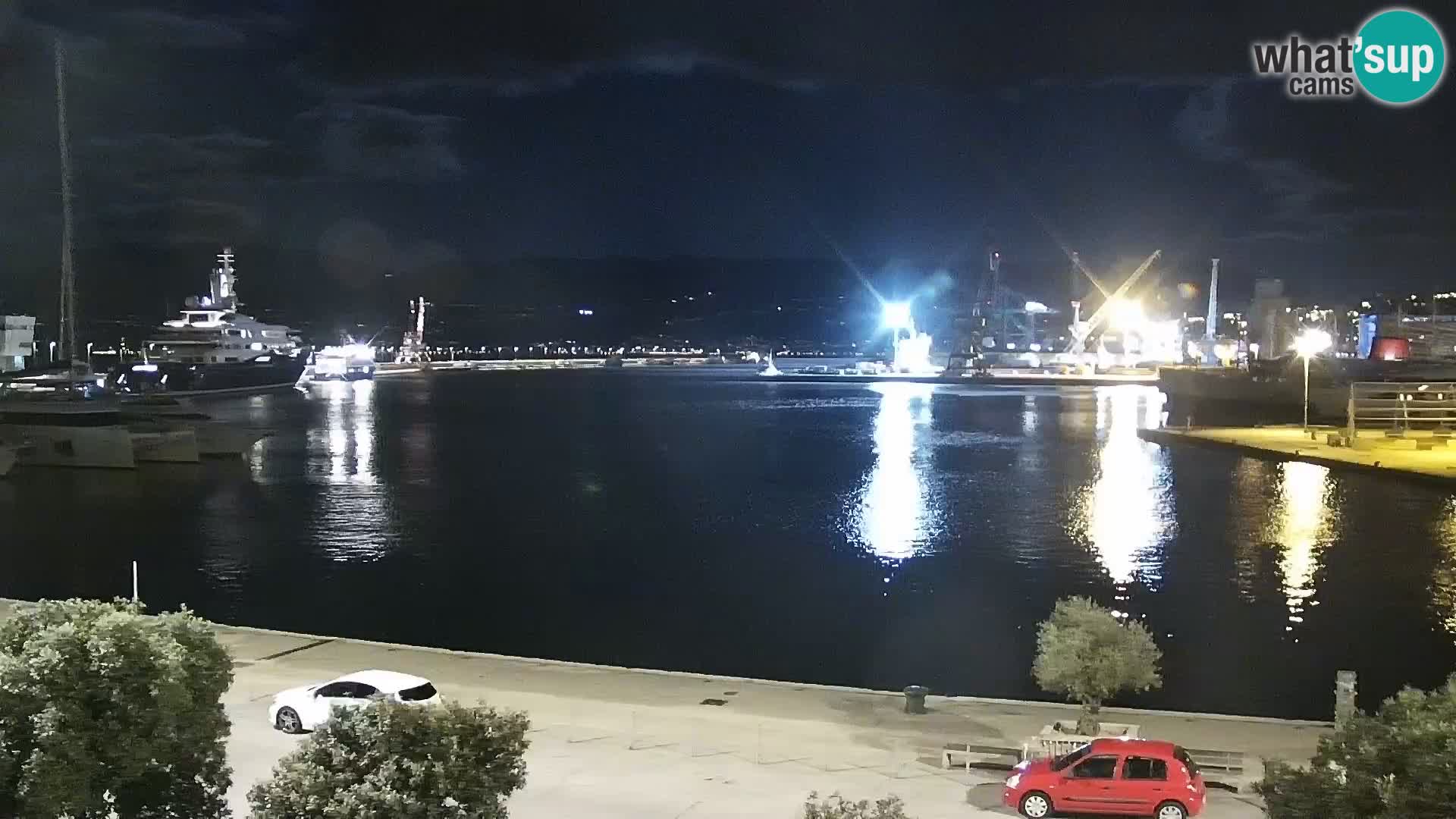 The Riva and Marina in Rijeka  – Live Webcam Croatia