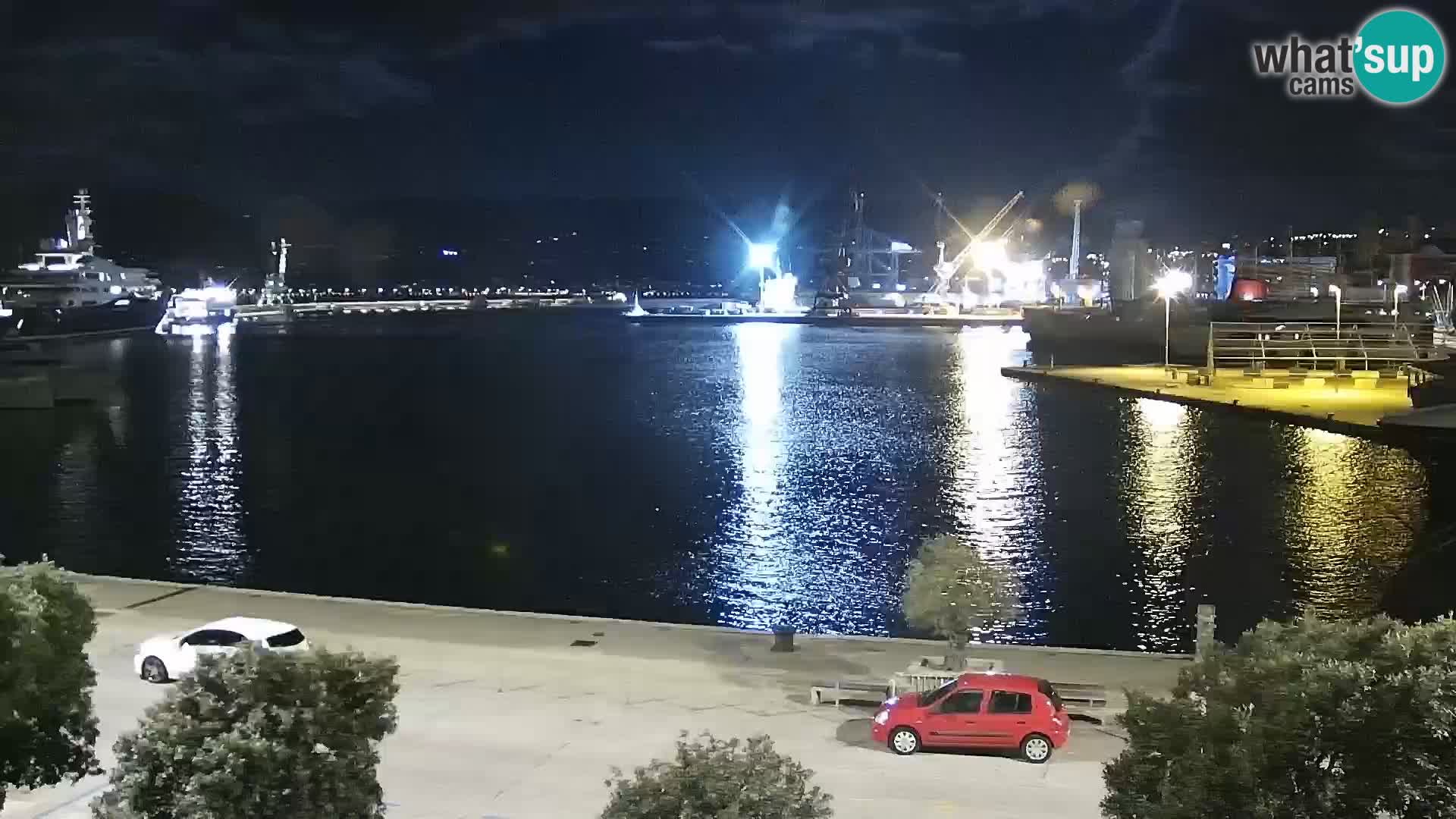 La Riva et Marina à Rijeka – Live Webcam Croatie