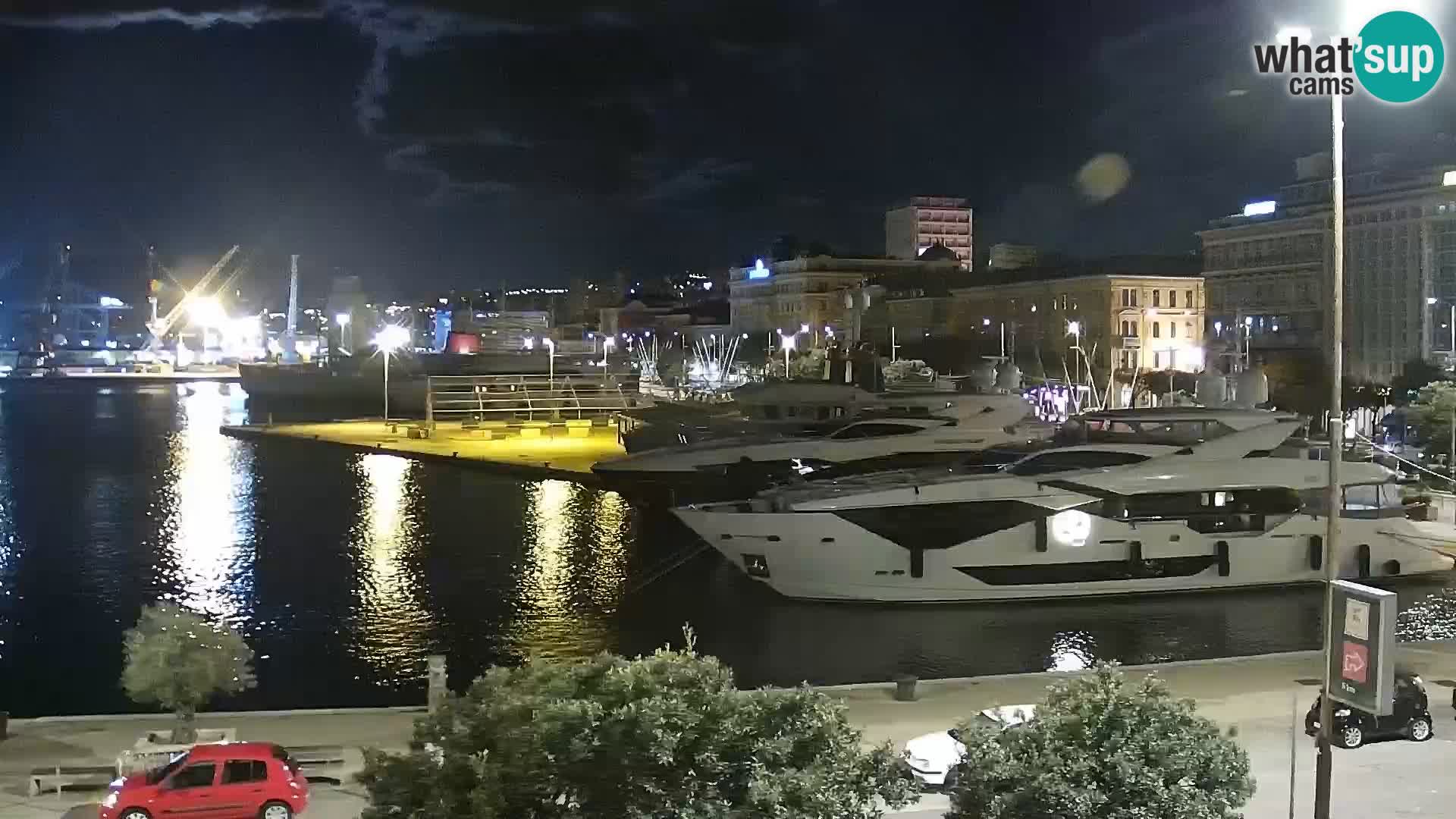 La Riva et Marina à Rijeka – Live Webcam Croatie