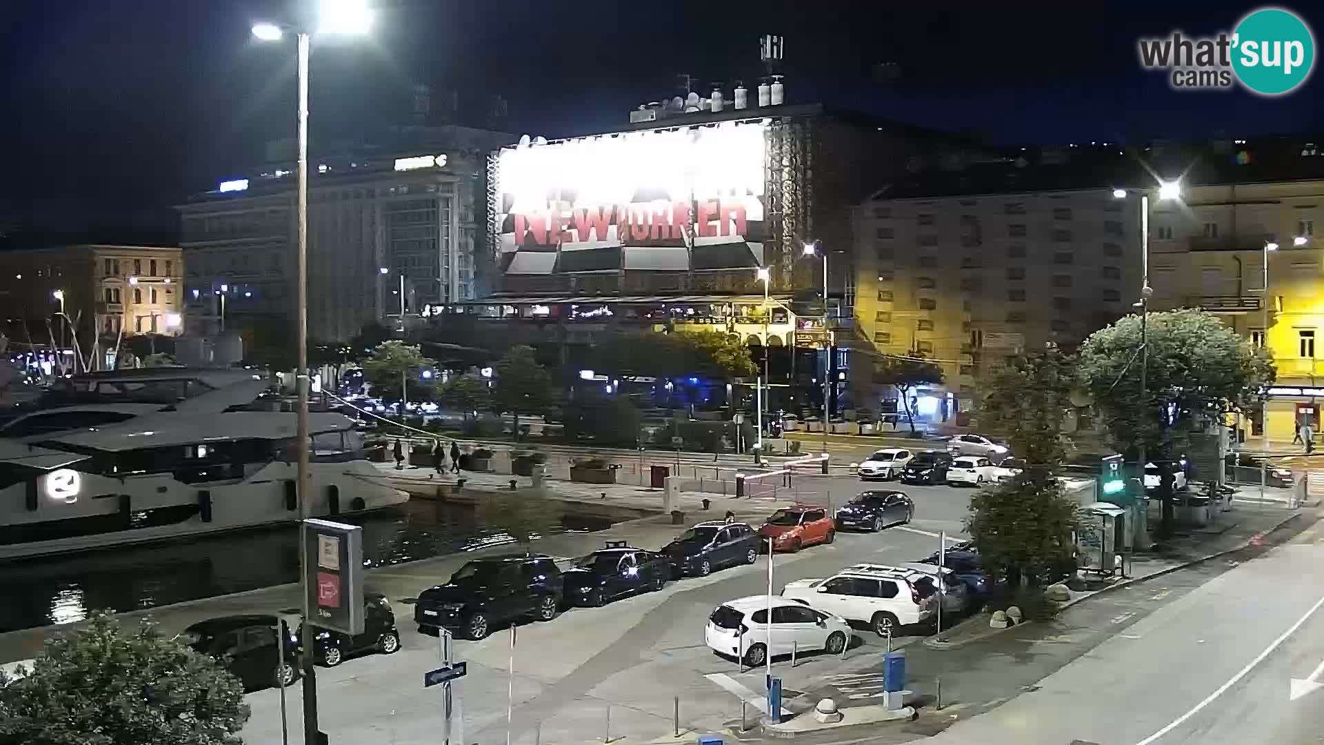 The Riva and Marina in Rijeka  – Live Webcam Croatia