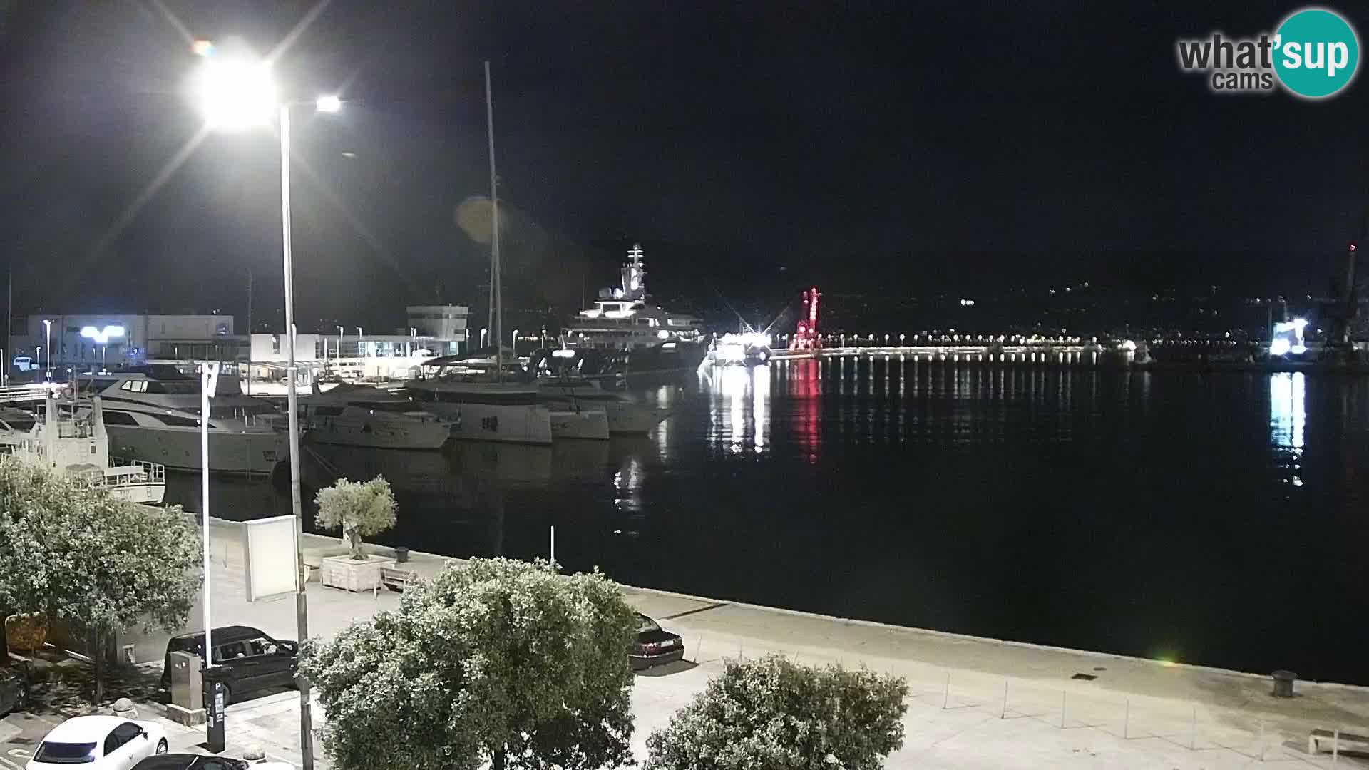 The Riva and Marina in Rijeka  – Live Webcam Croatia