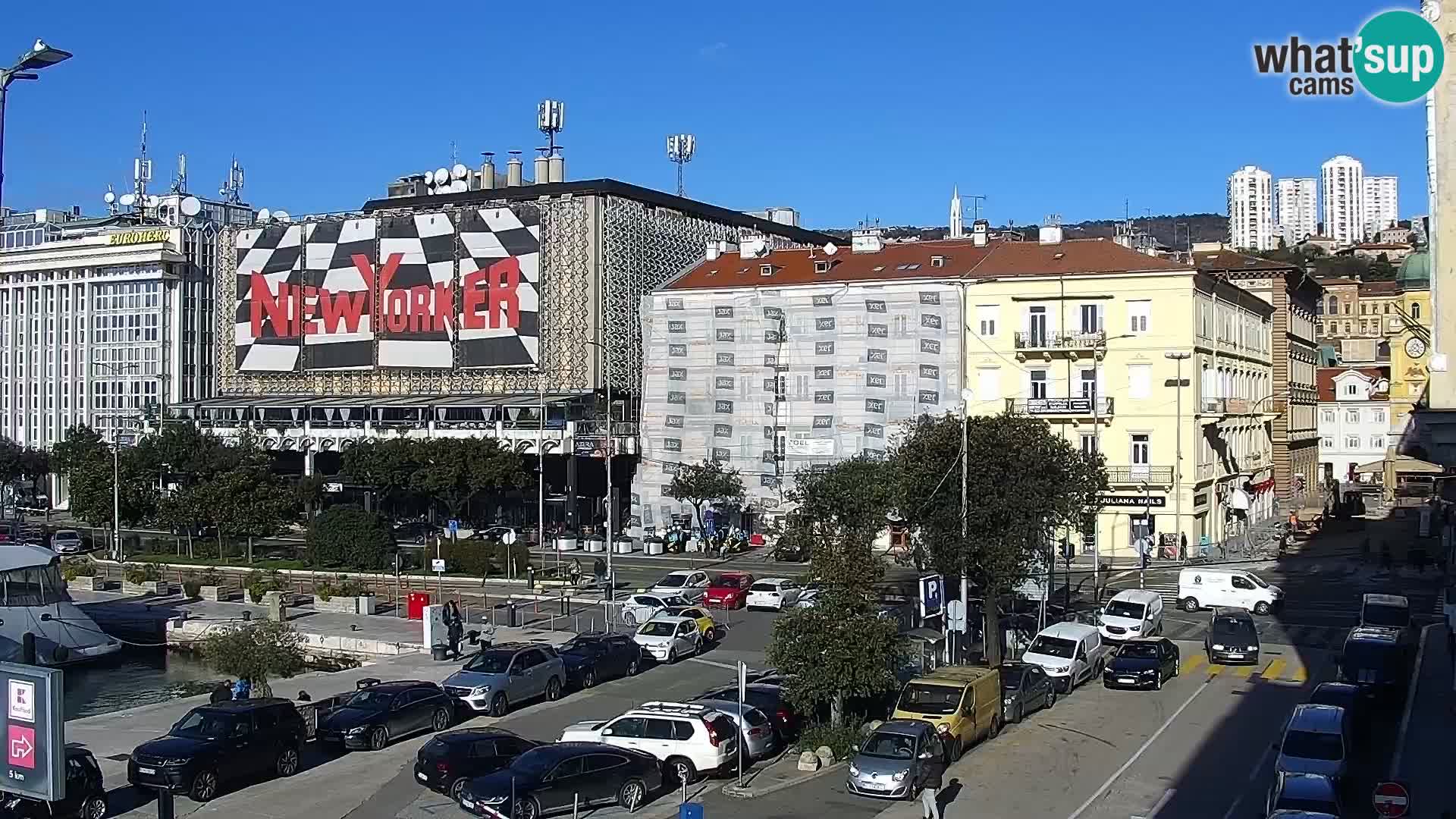 The Riva and Marina in Rijeka  – Live Webcam Croatia