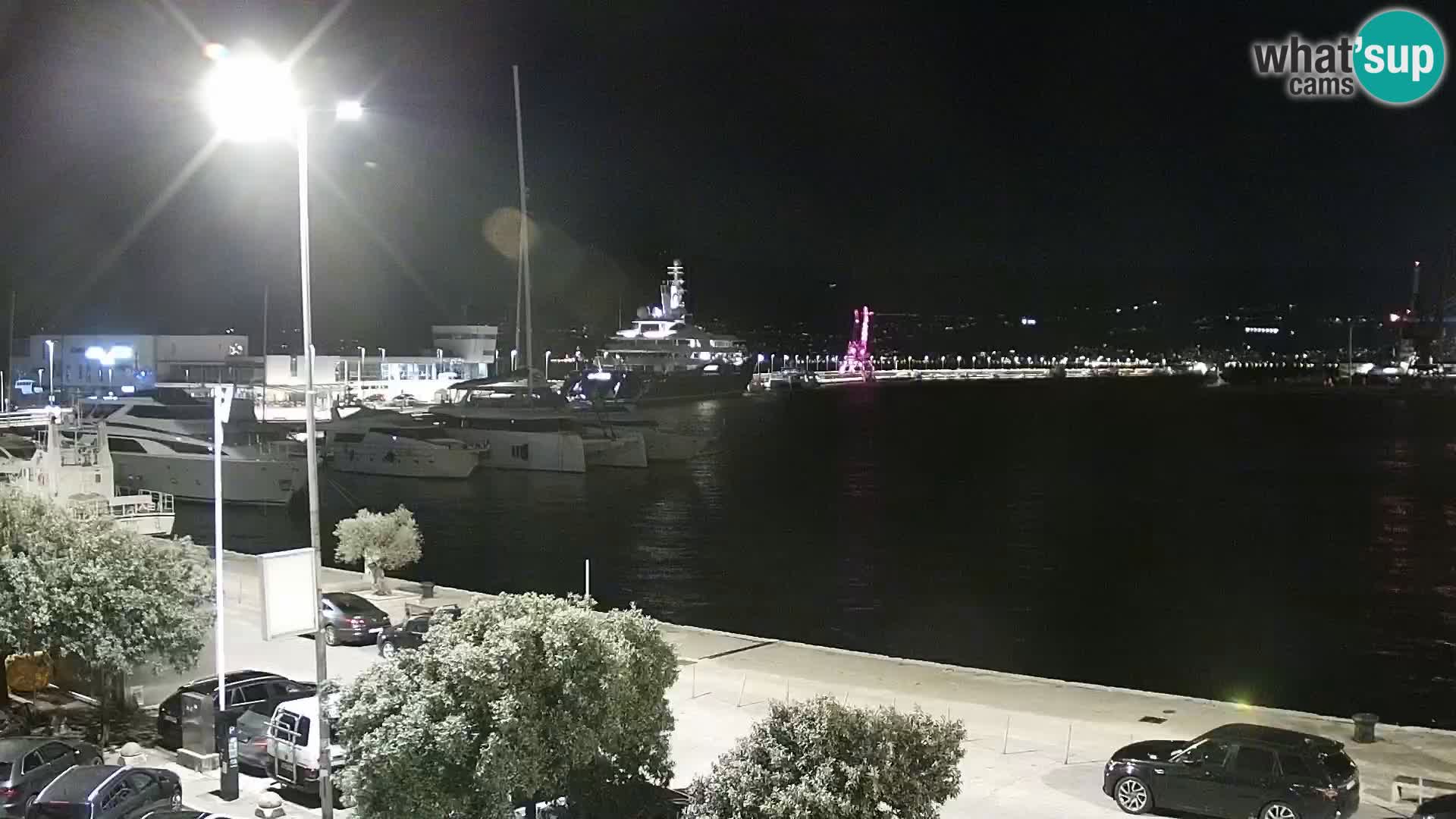 La Riva y Marina en Rijeka – Webcam en vivo Croacia