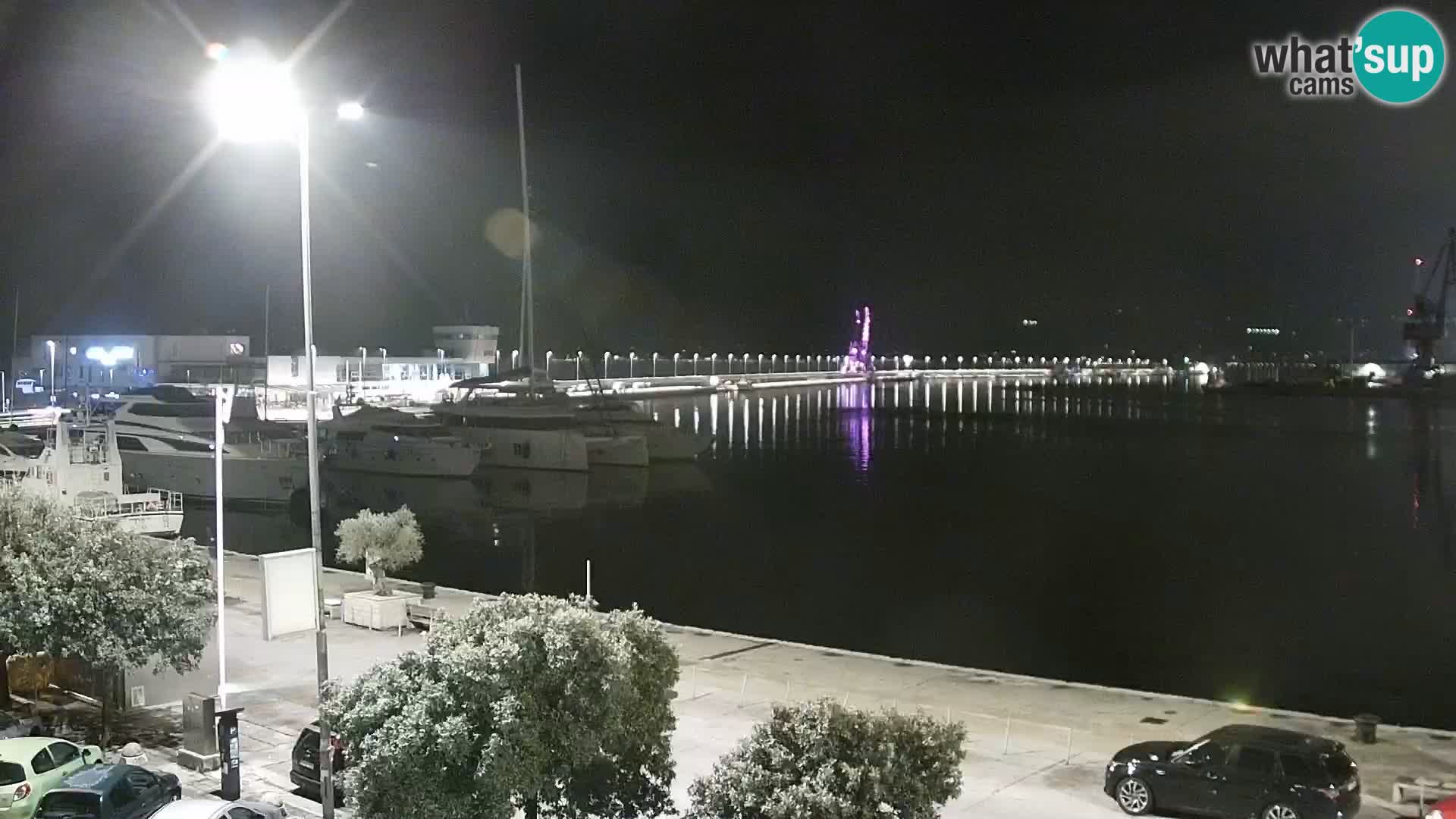 The Riva and Marina in Rijeka  – Live Webcam Croatia