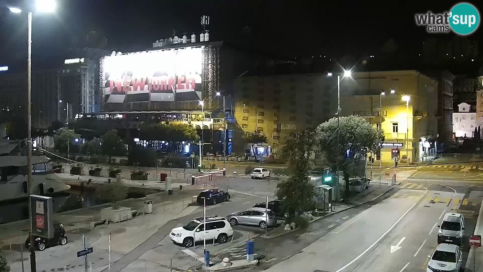 La Riva e la Marina a Rijeka (Fiume) – Live Webcam Croazia