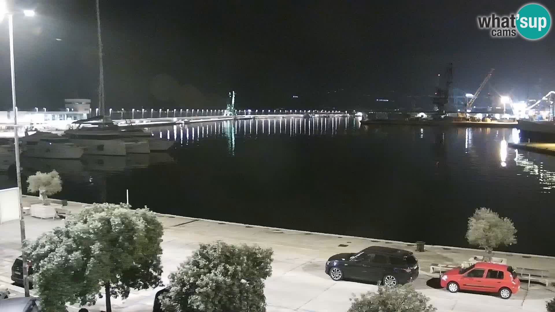 The Riva and Marina in Rijeka  – Live Webcam Croatia