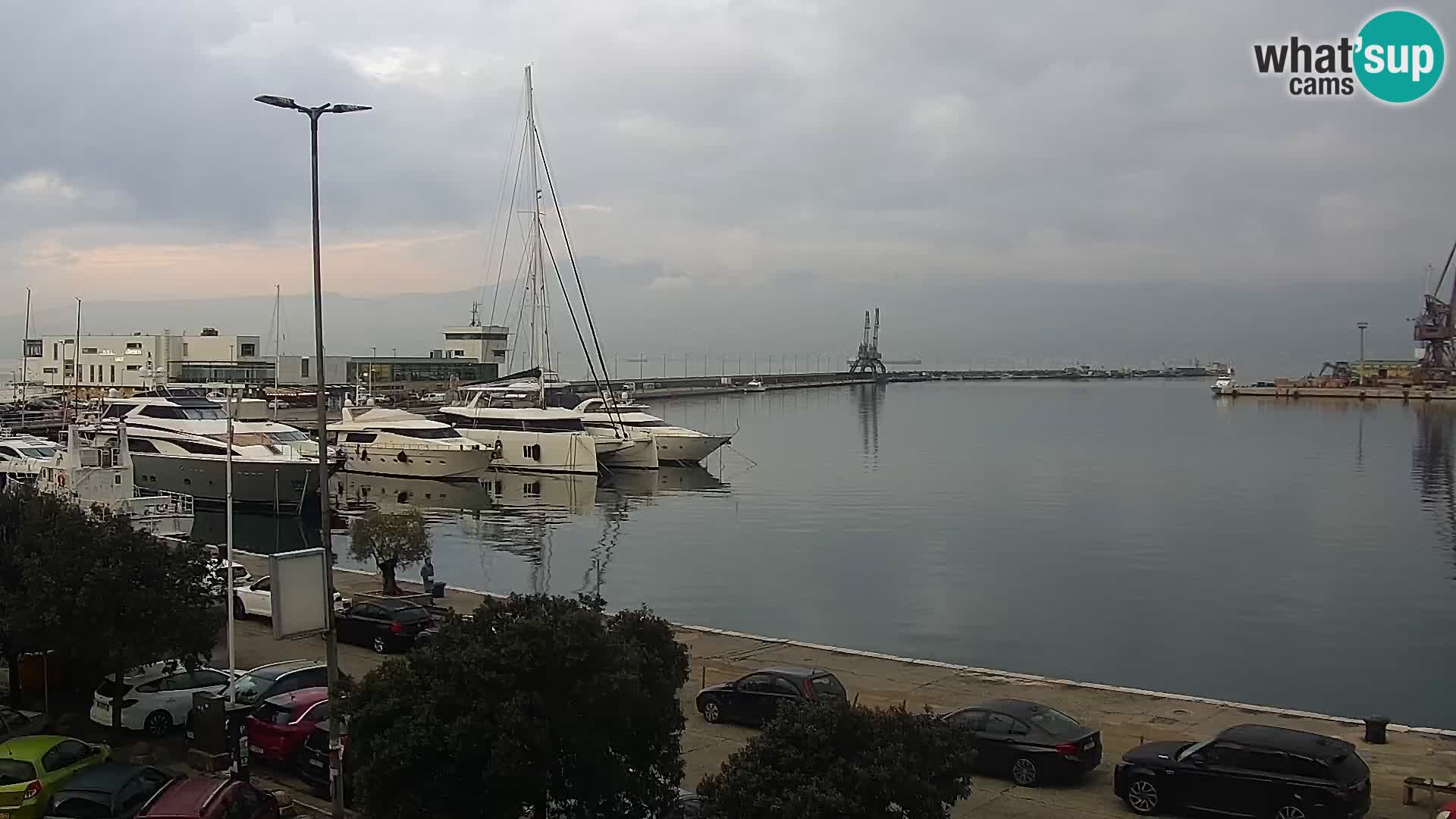 The Riva and Marina in Rijeka  – Live Webcam Croatia