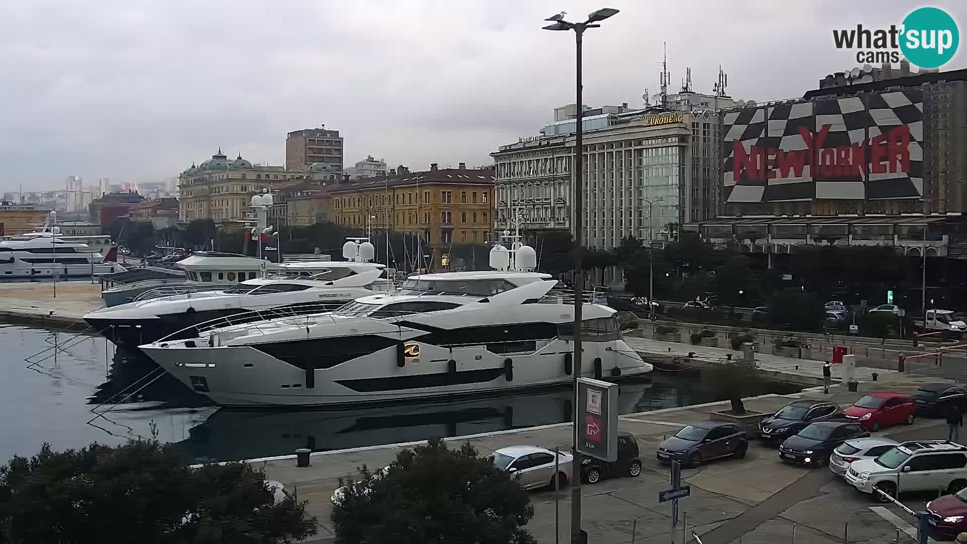 La Riva e la Marina a Rijeka (Fiume) – Live Webcam Croazia