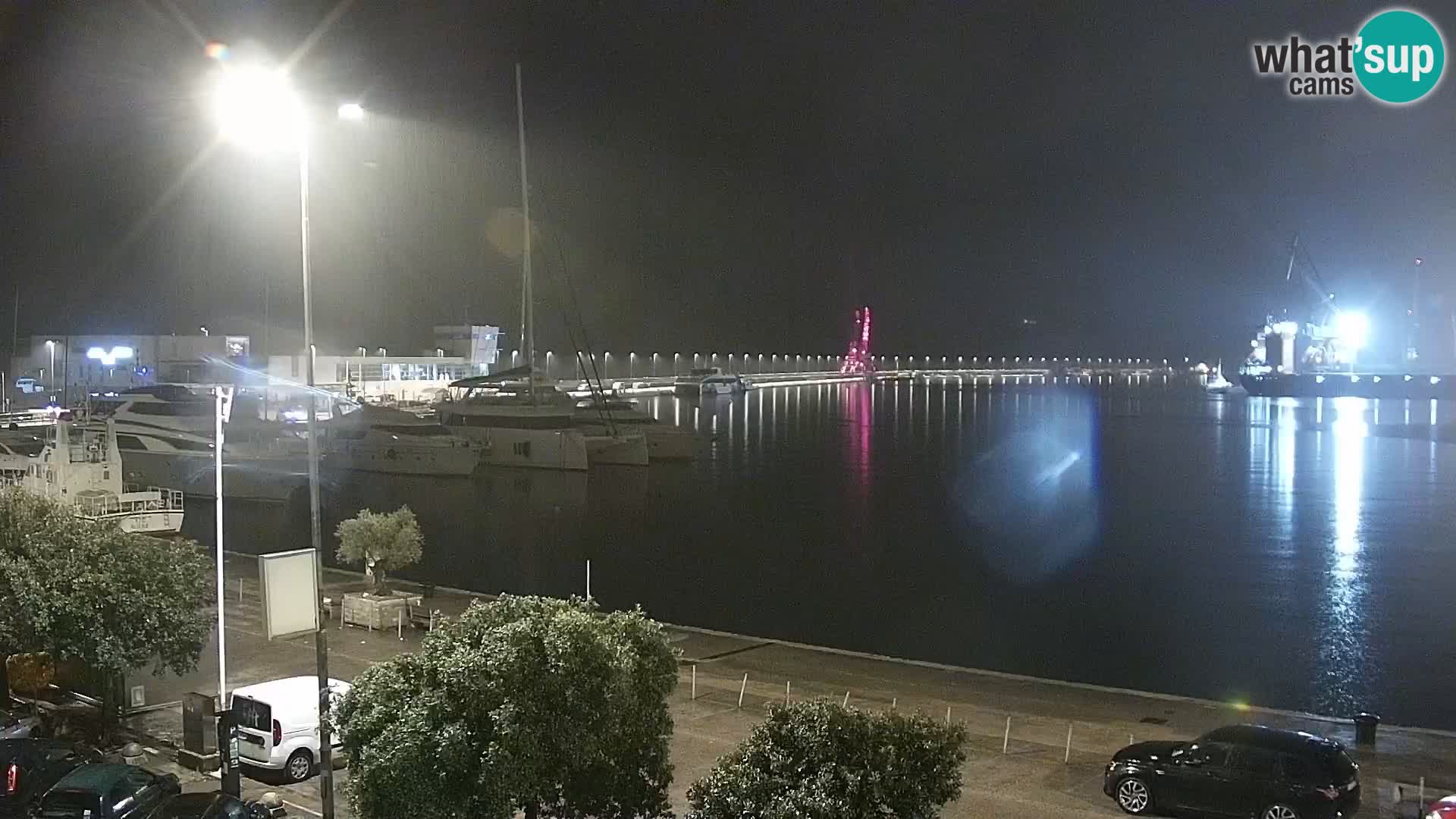 The Riva and Marina in Rijeka  – Live Webcam Croatia