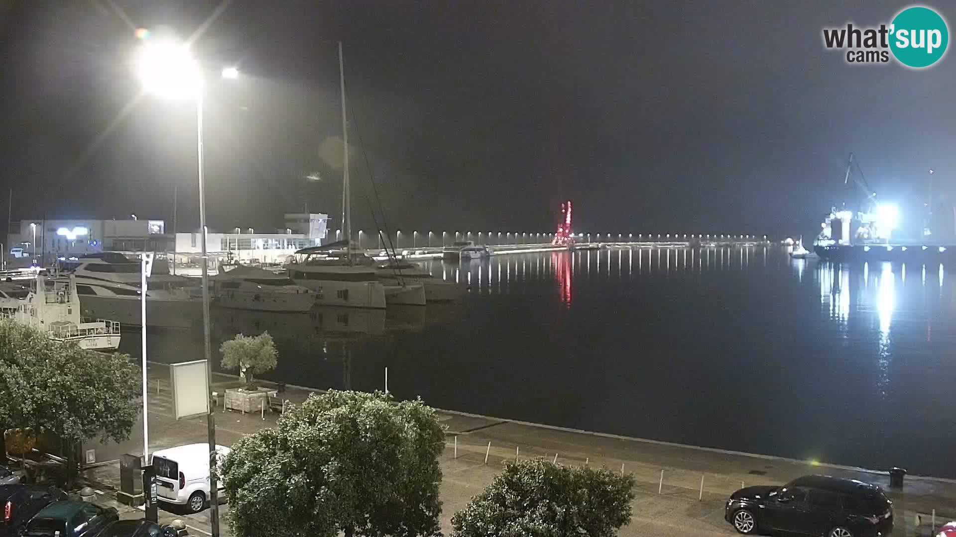 The Riva and Marina in Rijeka  – Live Webcam Croatia