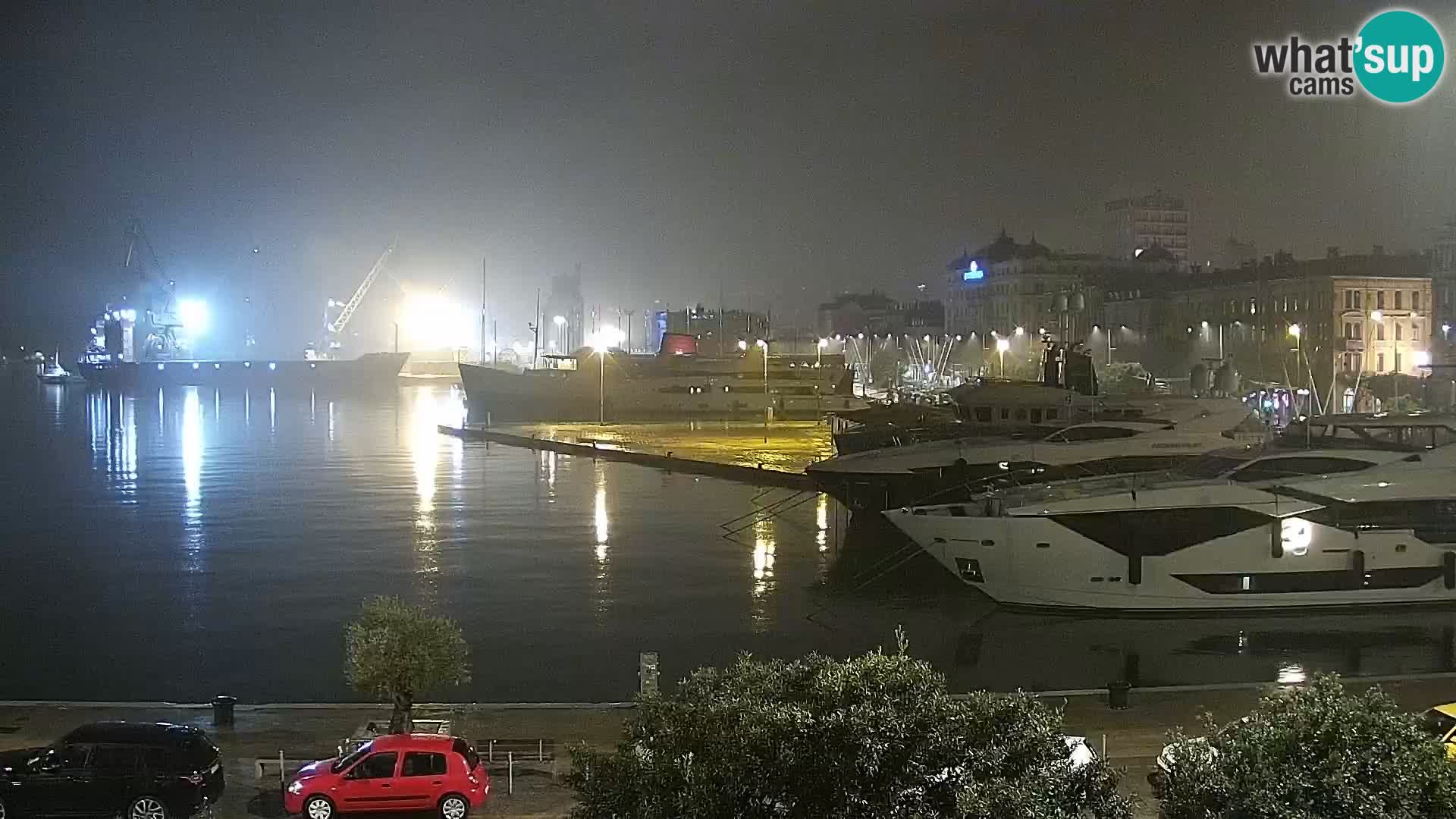 The Riva and Marina in Rijeka  – Live Webcam Croatia