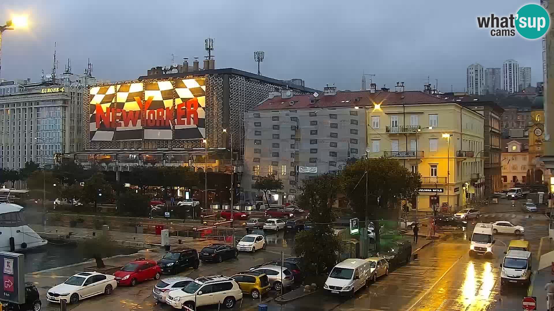 La Riva y Marina en Rijeka – Webcam en vivo Croacia