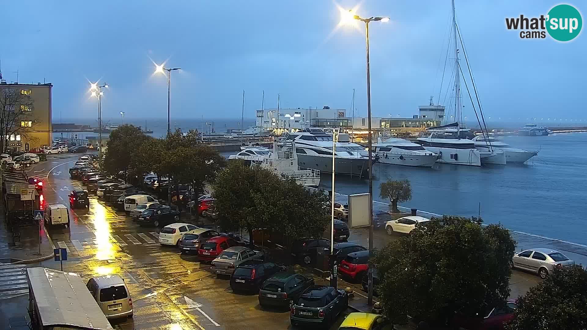 Die Riva und Marina in Rijeka – Live Webcam Kroatien