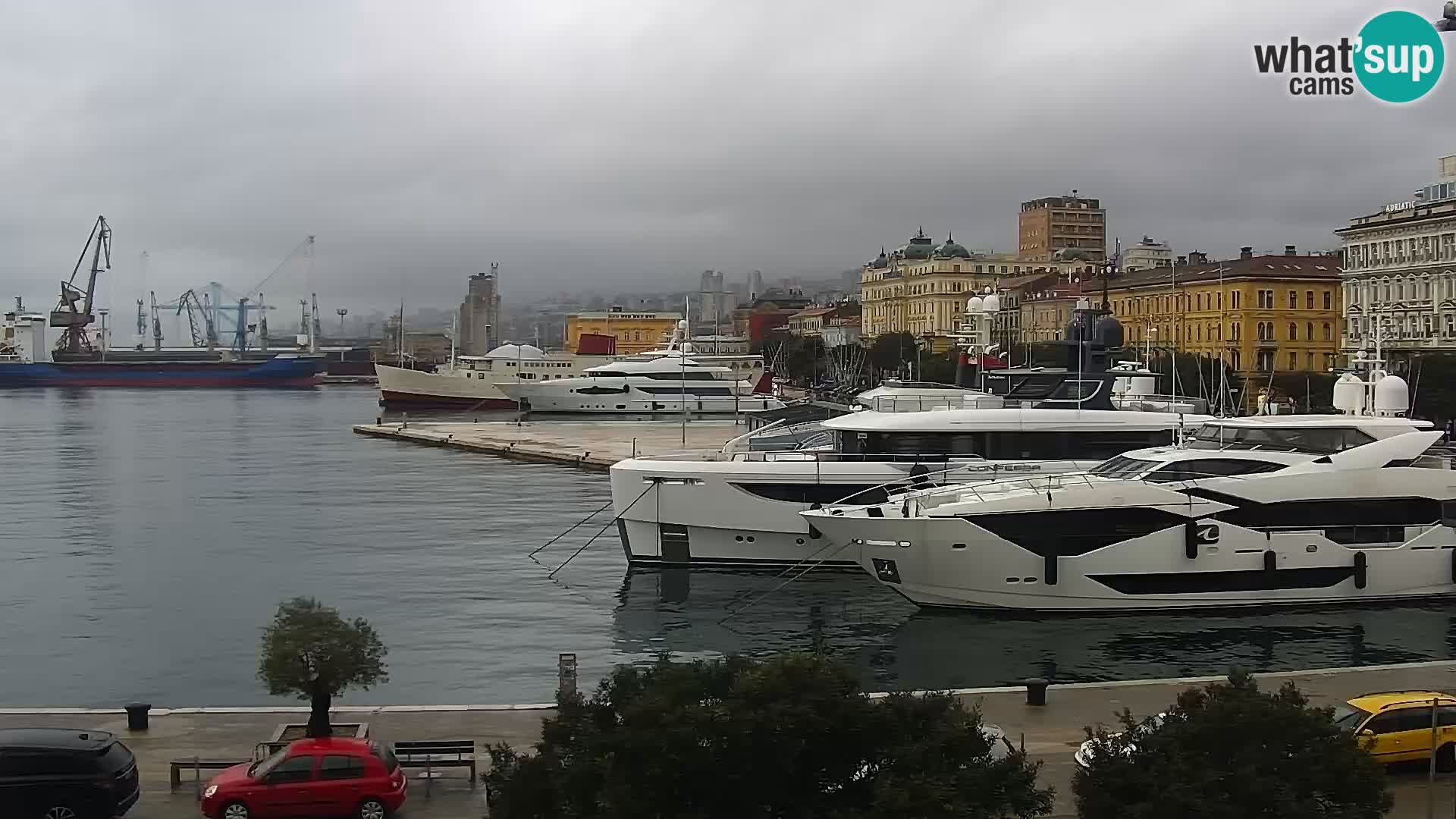 La Riva et Marina à Rijeka – Live Webcam Croatie