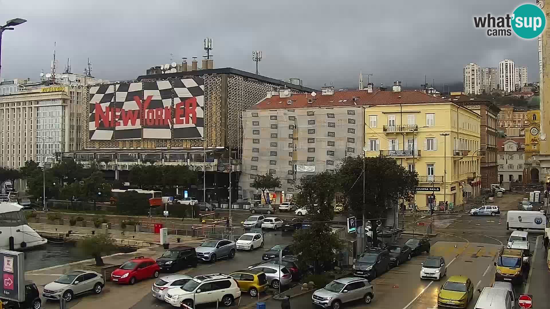 Die Riva und Marina in Rijeka – Live Webcam Kroatien