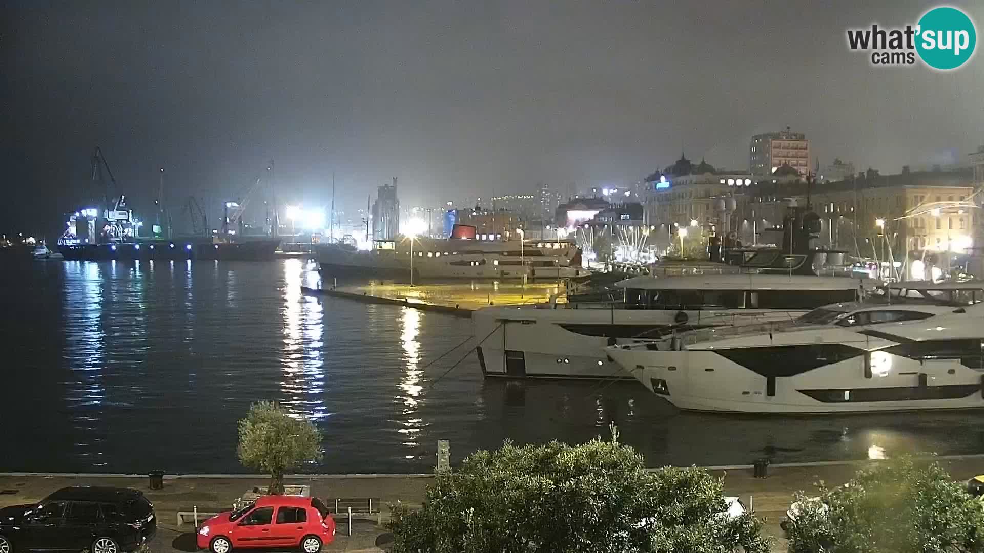 La Riva et Marina à Rijeka – Live Webcam Croatie