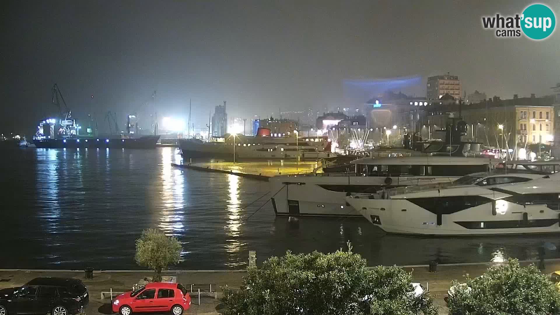 Die Riva und Marina in Rijeka – Live Webcam Kroatien